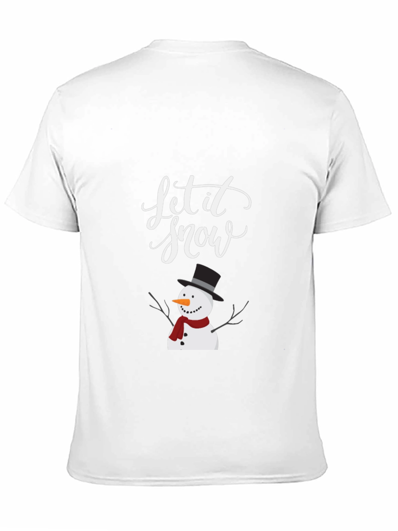 Festive Let it Snow Snowman Graphic Tee