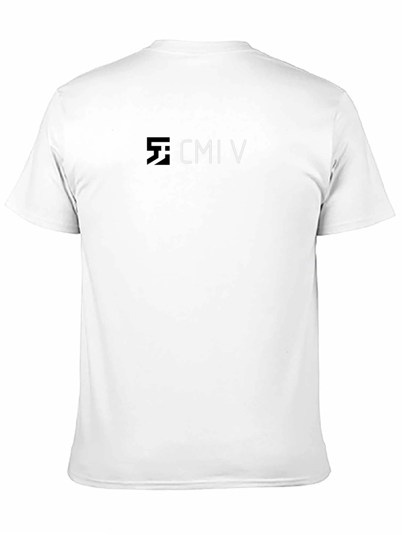 CMI V Black Graphic Tee - Modern Design