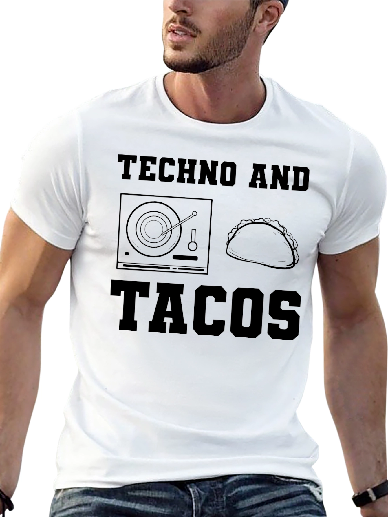 Techno and Tacos Graphic T-Shirt