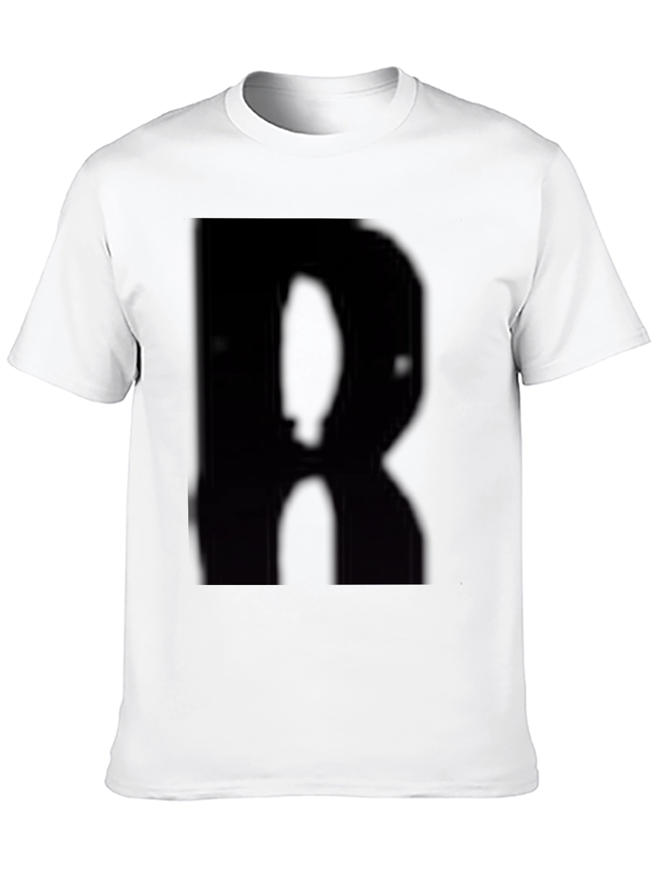 Black T-Shirt with Bold R Design