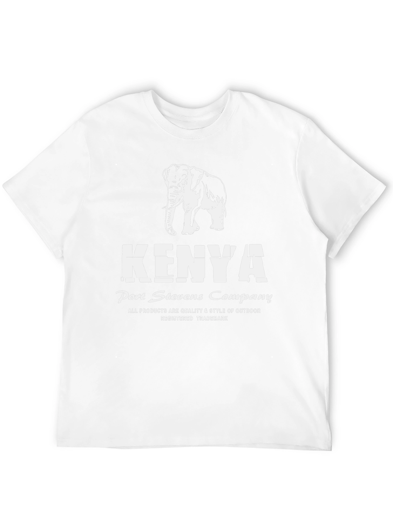 Kenya Elephant Black T-Shirt