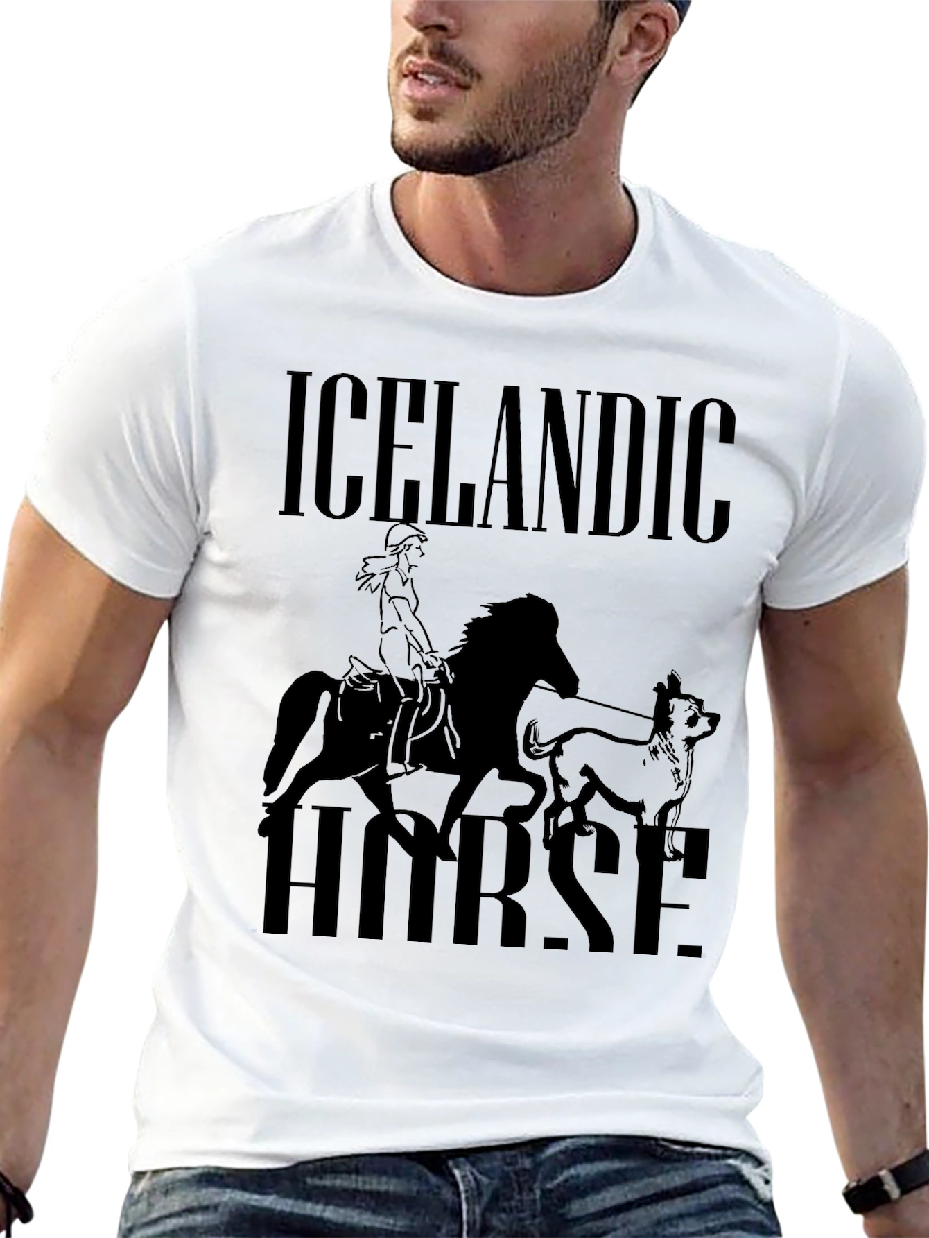 Icelandic Horse Graphic T-Shirt