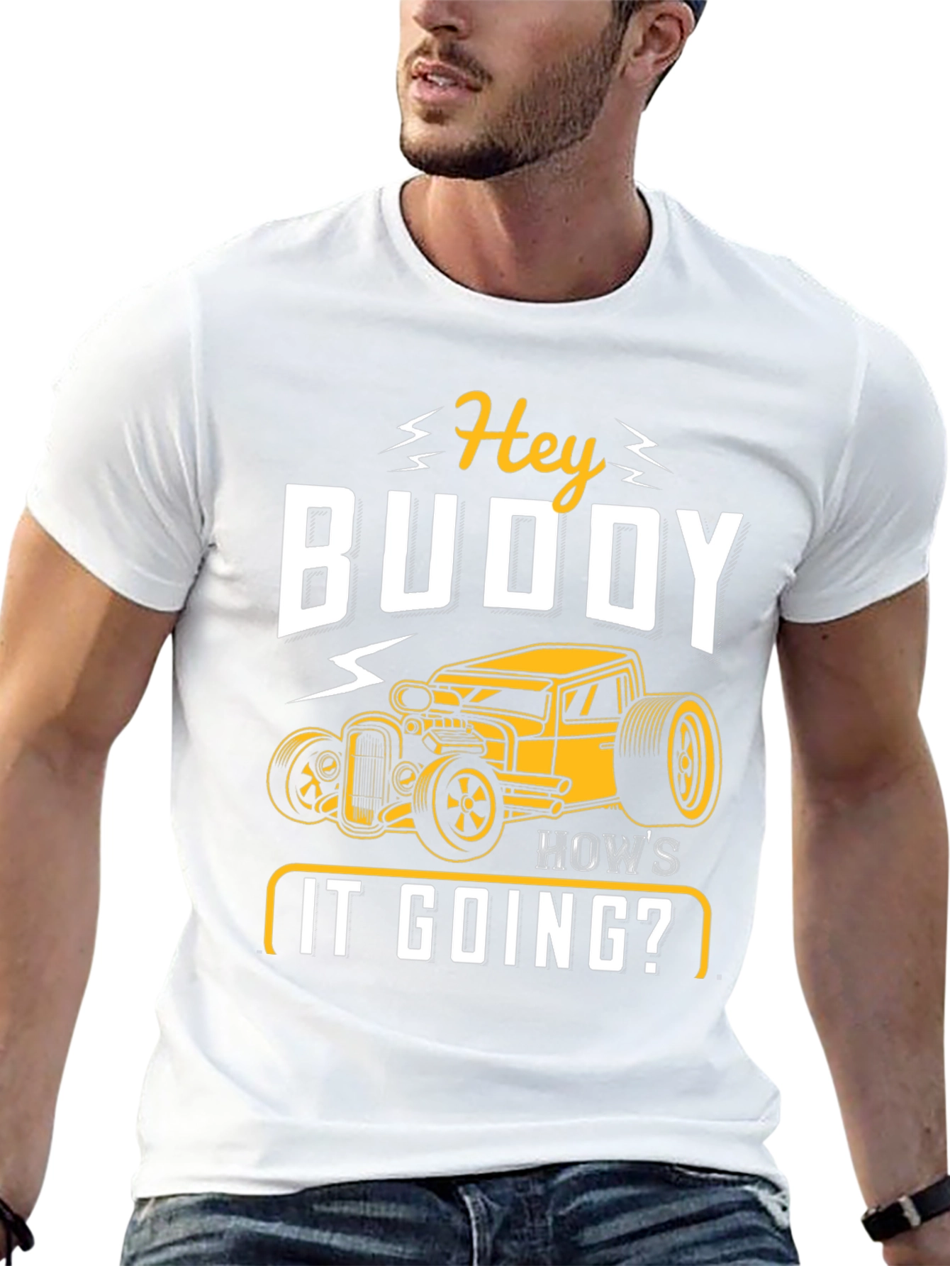 Hey Buddy Hot Rod Graphic Tee