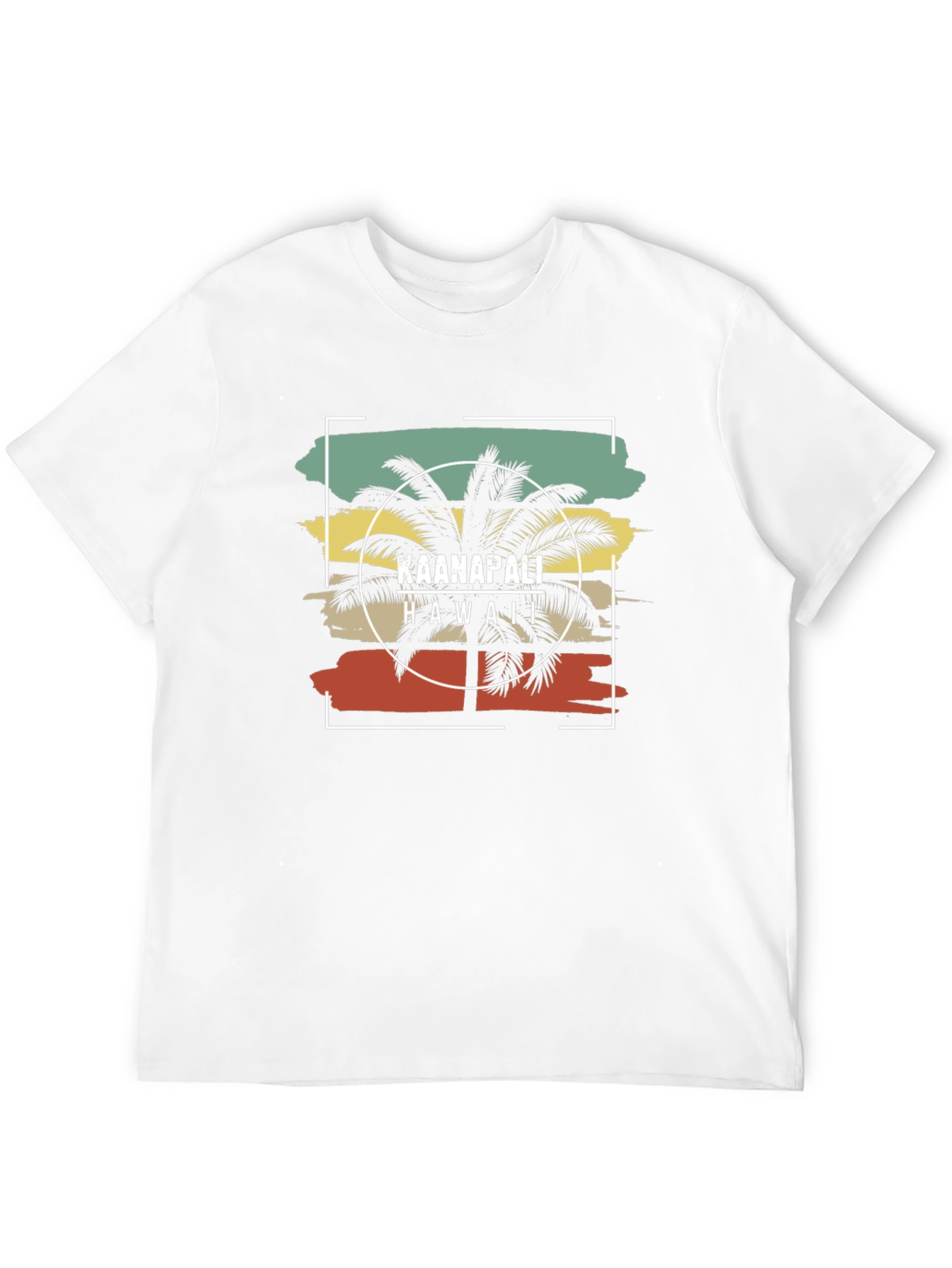 Kaanapali Hawaii Palm Tree Graphic T-Shirt