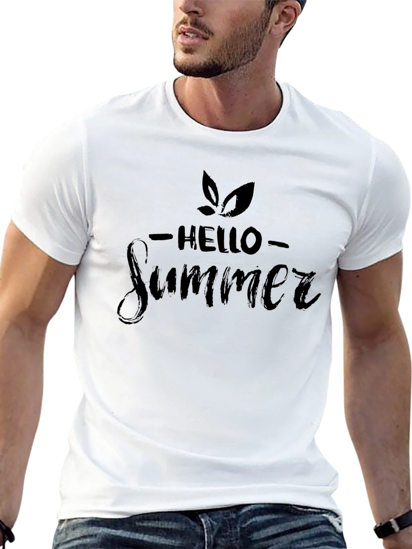 Hello Summer Black T-Shirt