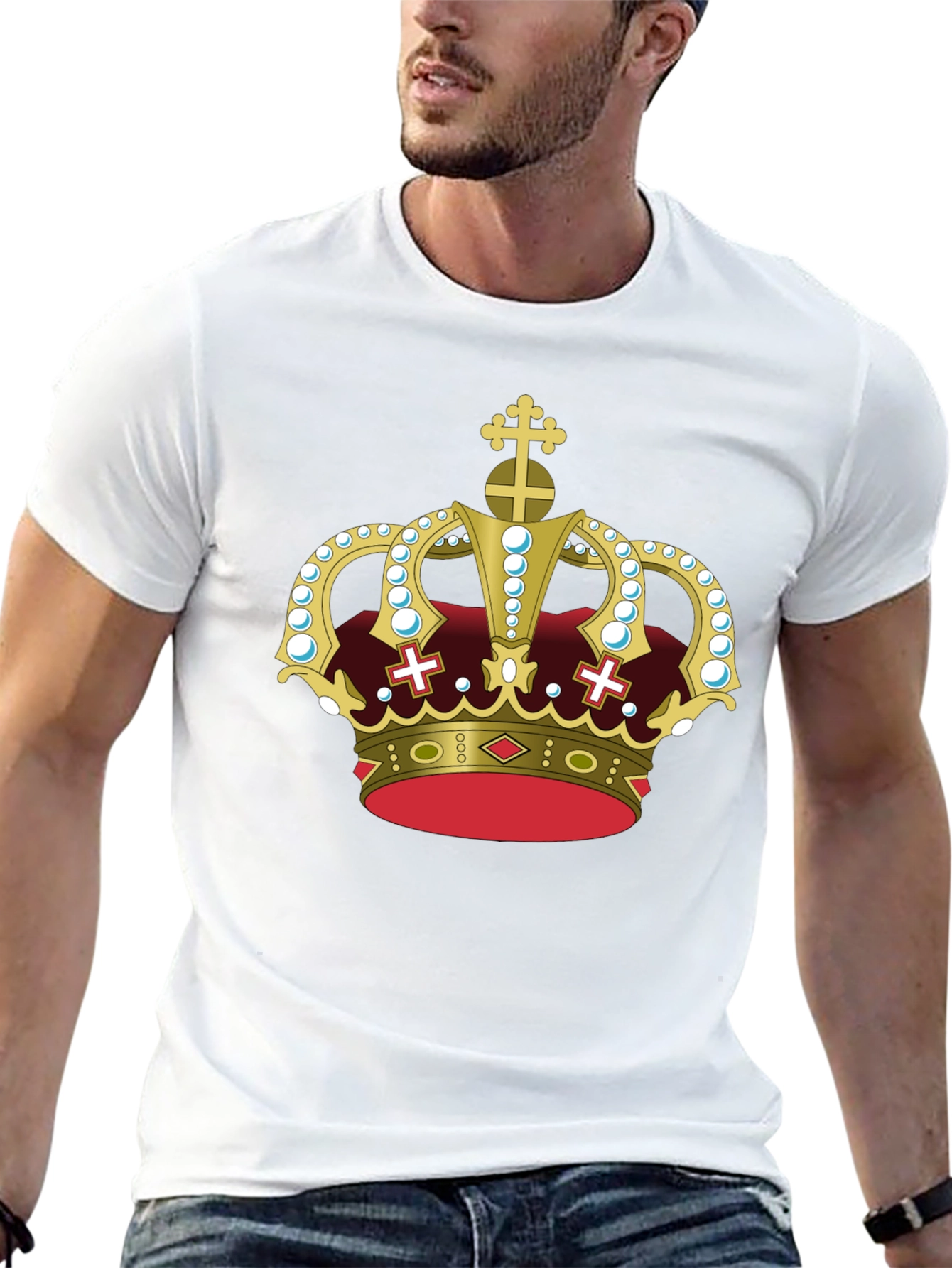 Royal Crown Graphic Tee - Black