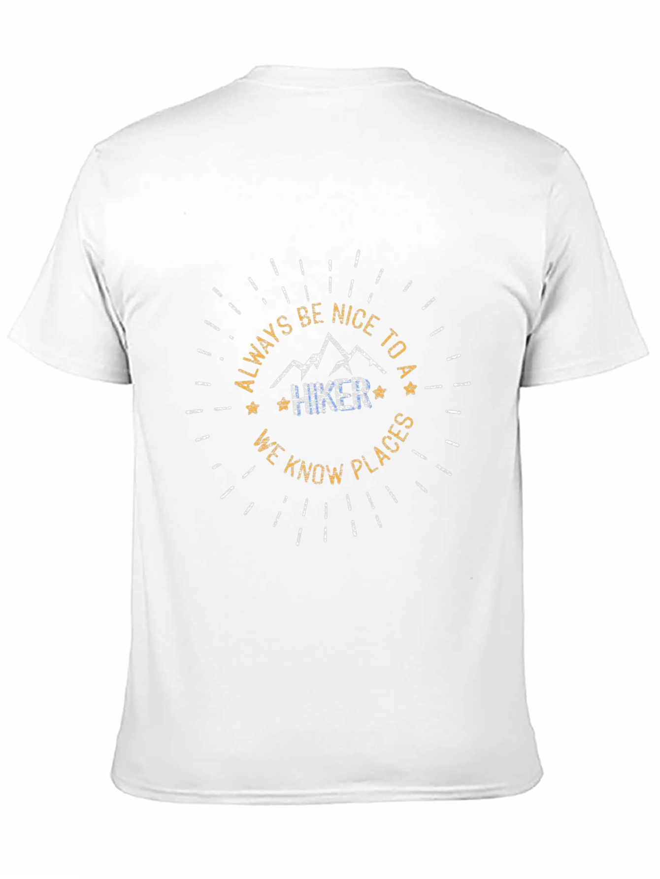 Always Be Nice to Hiker Black T-Shirt