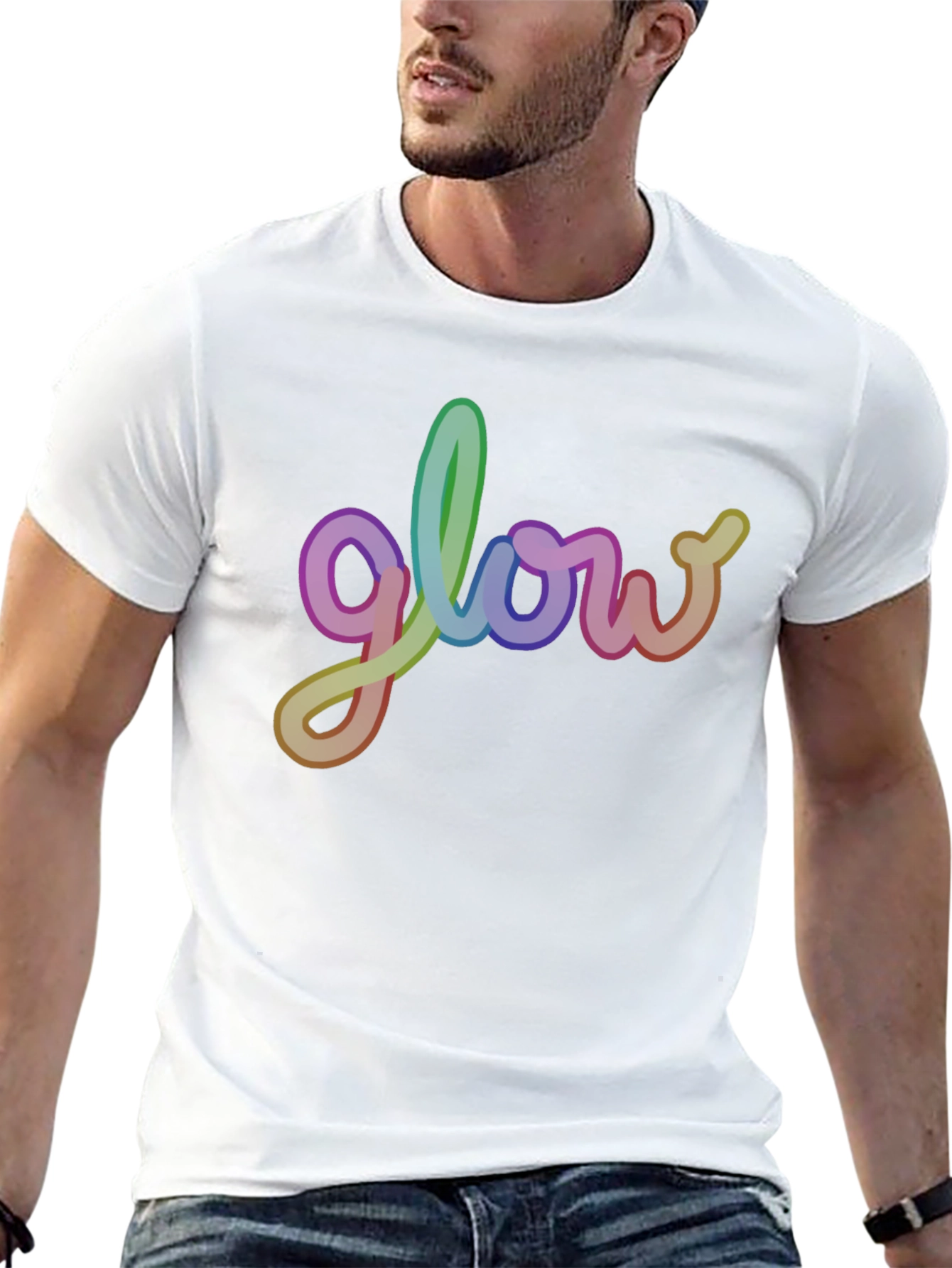 Glow Rainbow Graphic T-Shirt