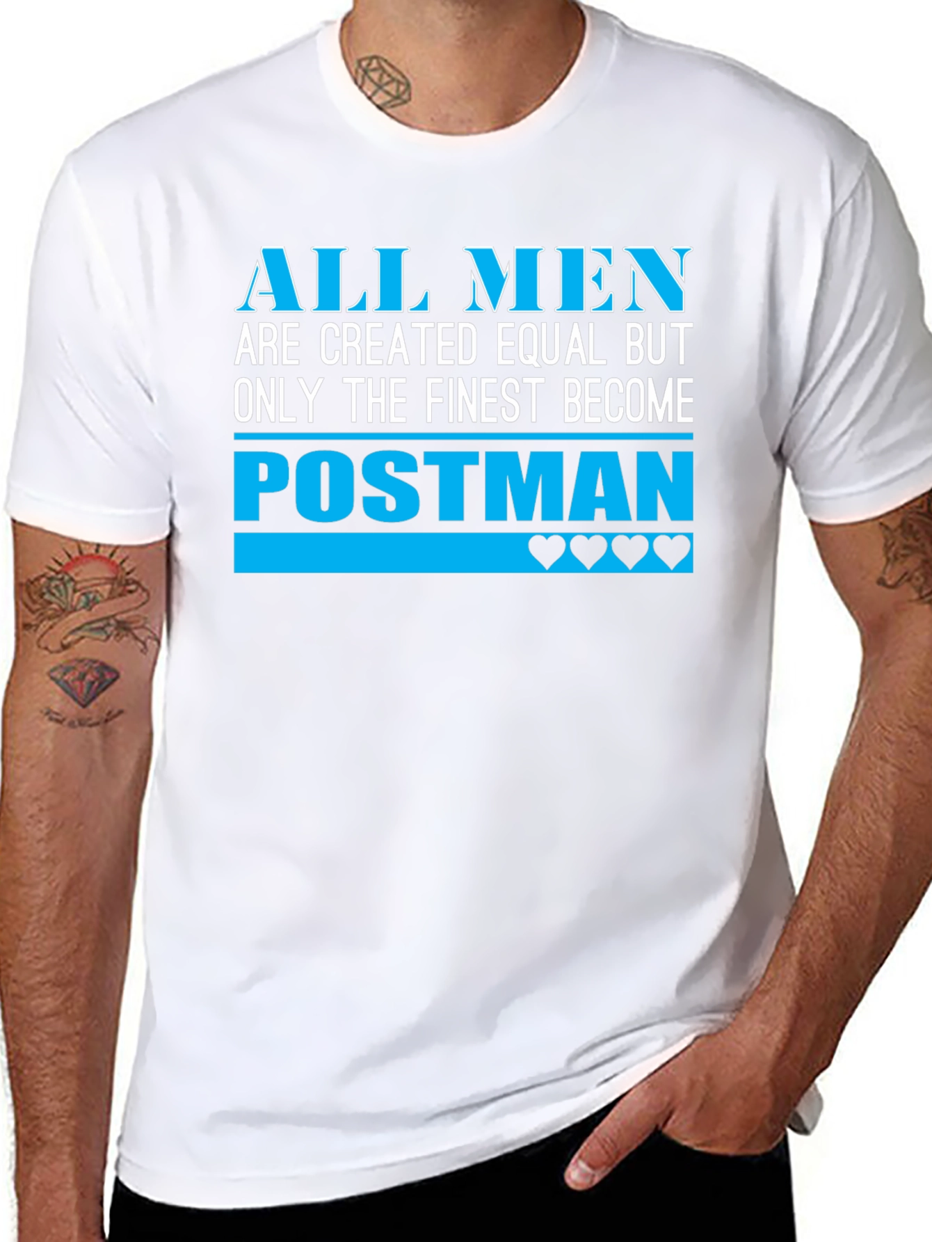 Finest Postman T-Shirt - Black Cotton Tee