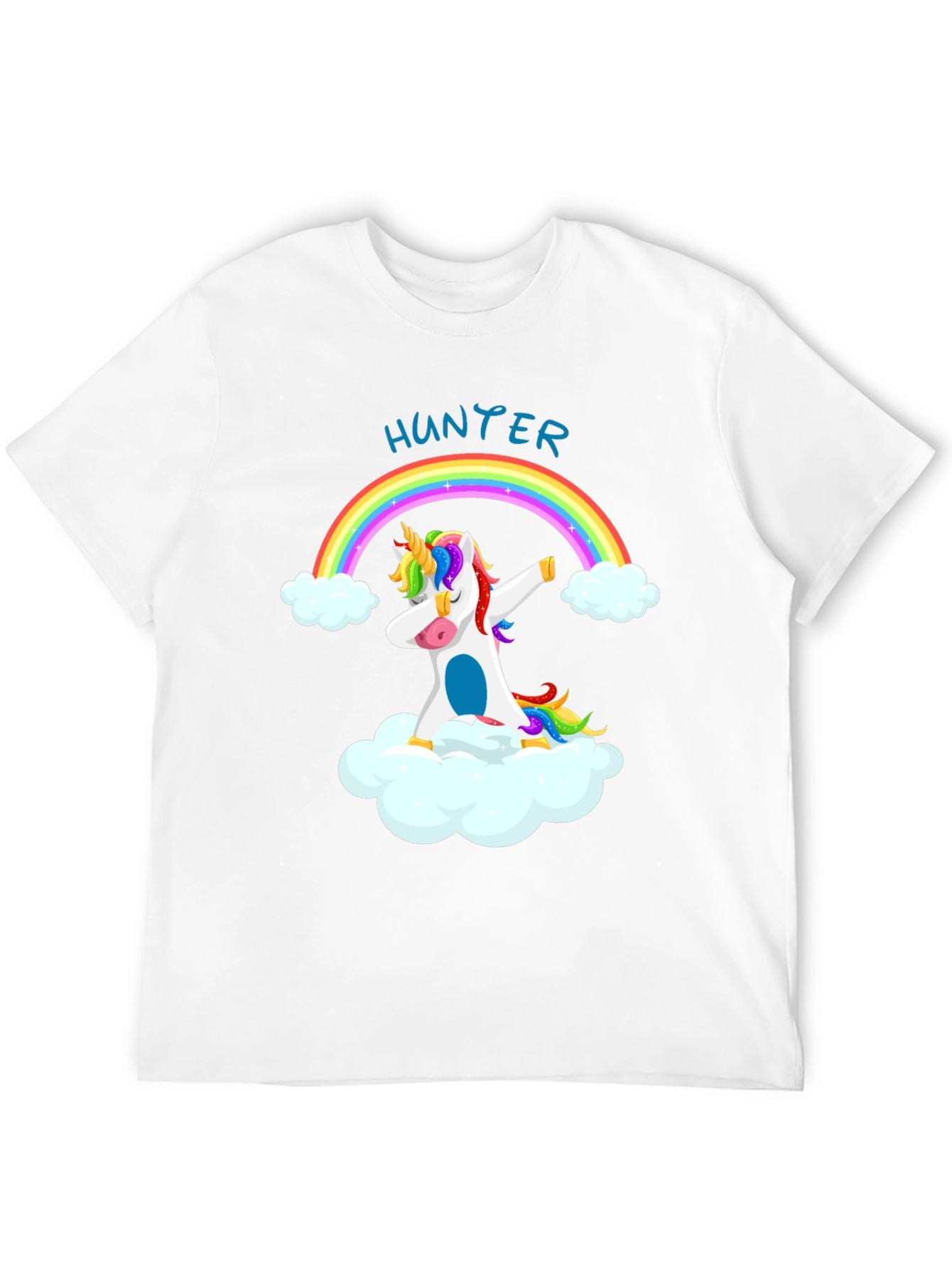 Hunter Unicorn Dabbing Rainbow T-Shirt