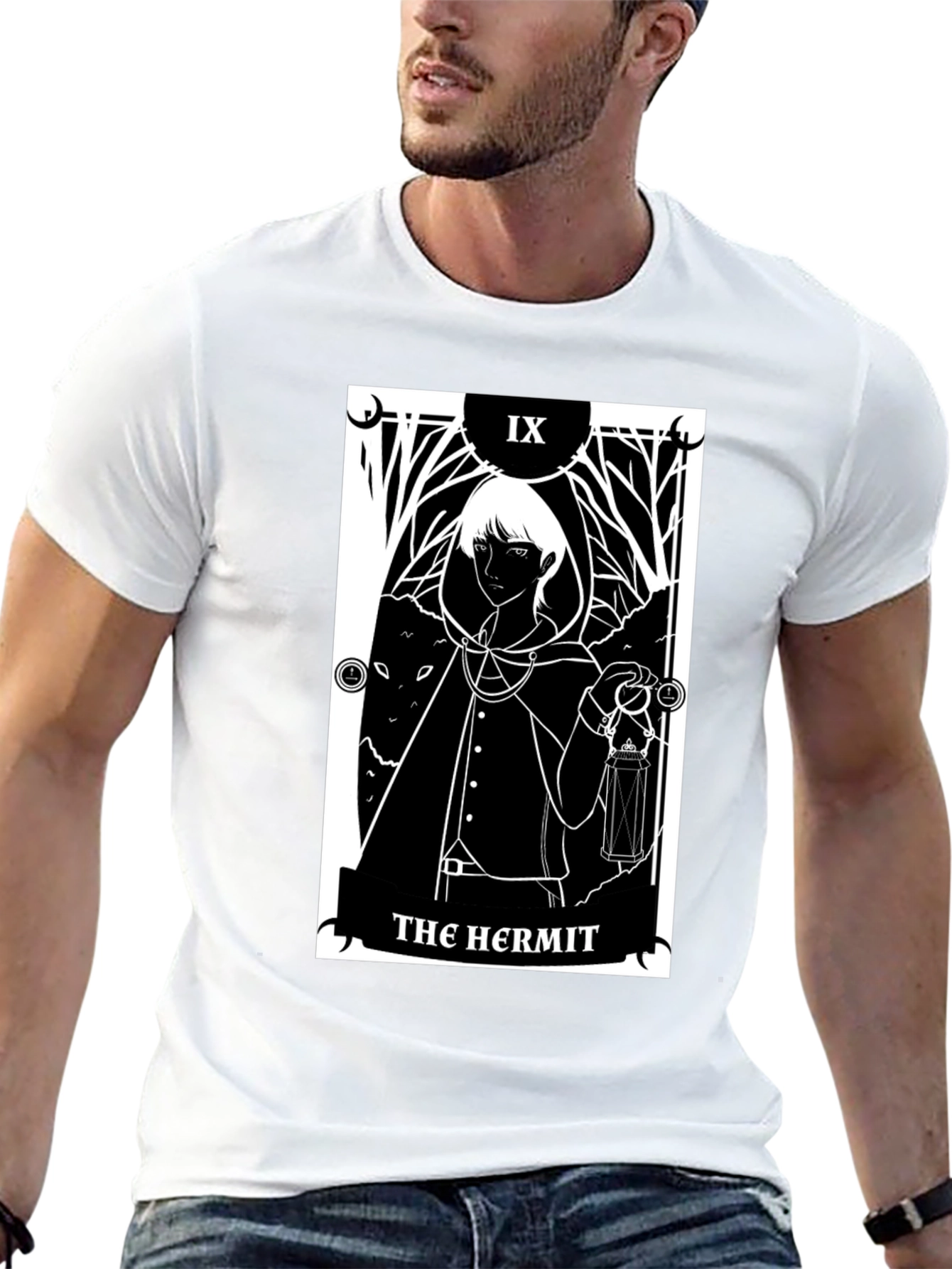 The Hermit Tarot Card T-Shirt