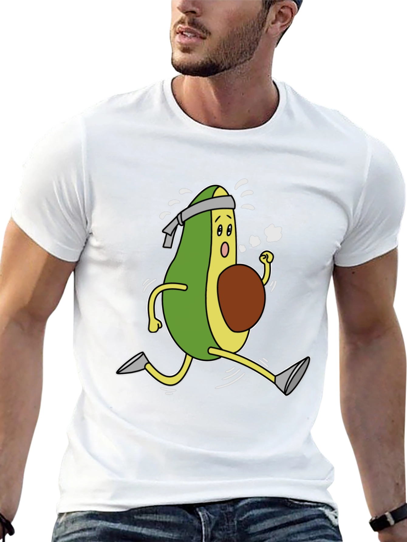 Running Avocado T-Shirt - Healthy Lifestyle Tee