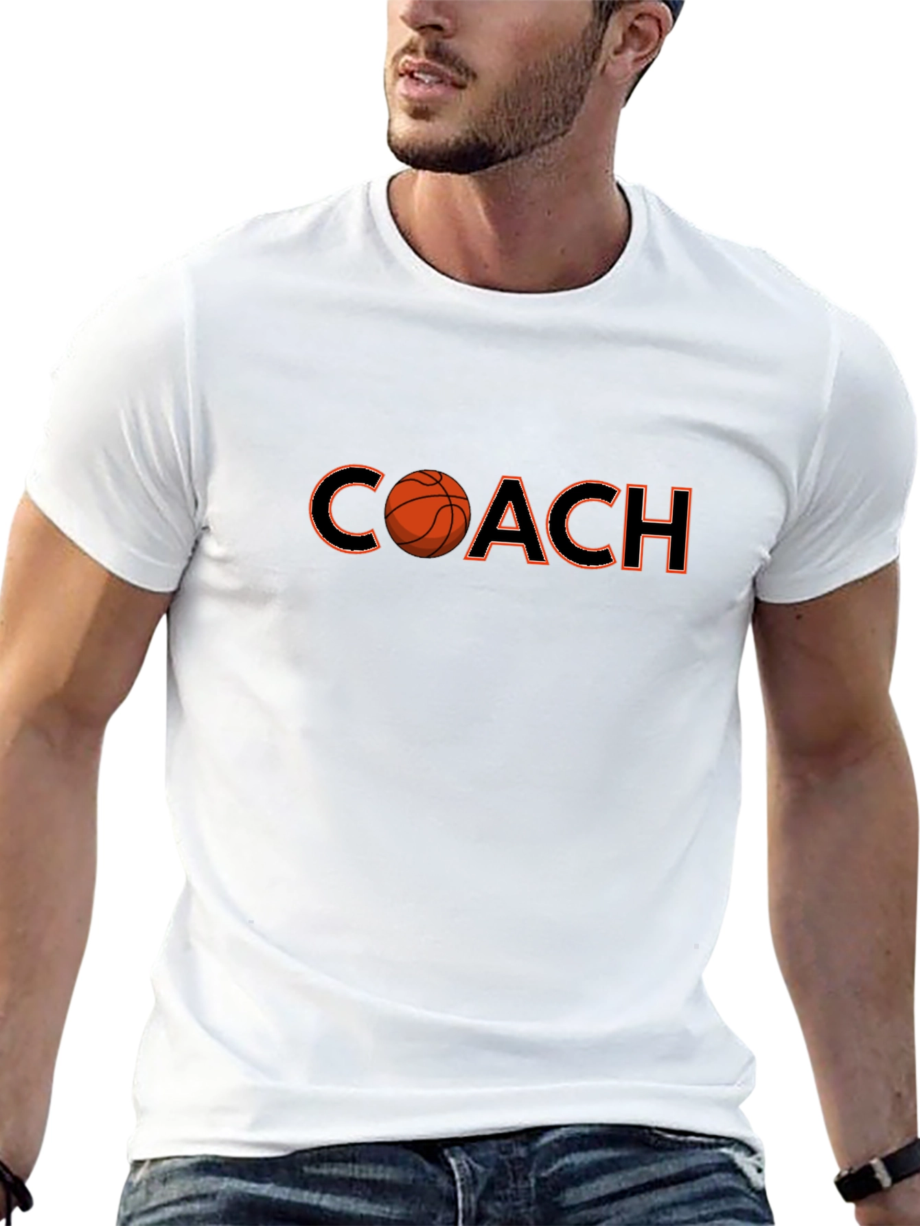 Basketball Coach Graphic Tee - Sports Trainer Shirt
