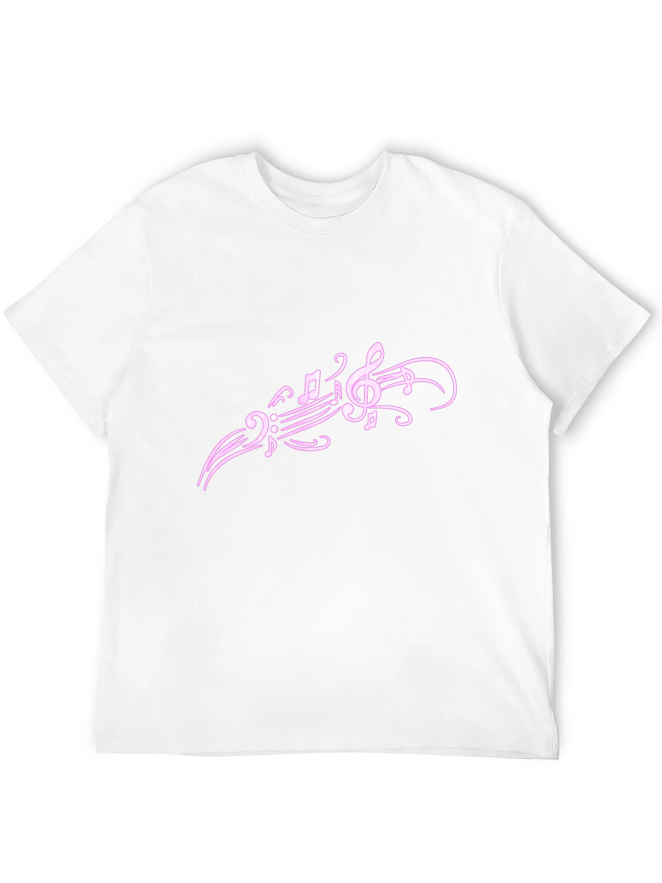 Musical Note Graphic Tee - Trendy Black T-Shirt