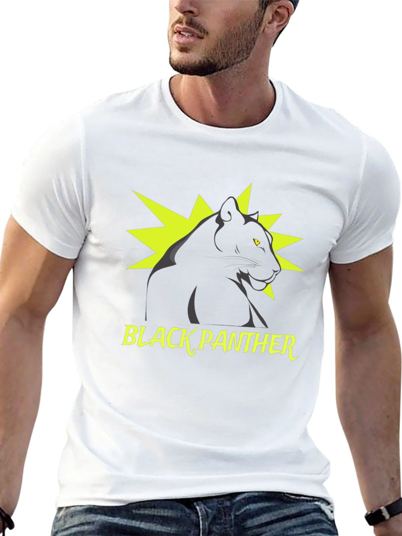 Black Panther Graphic Tee - Stylish Mens T-Shirt
