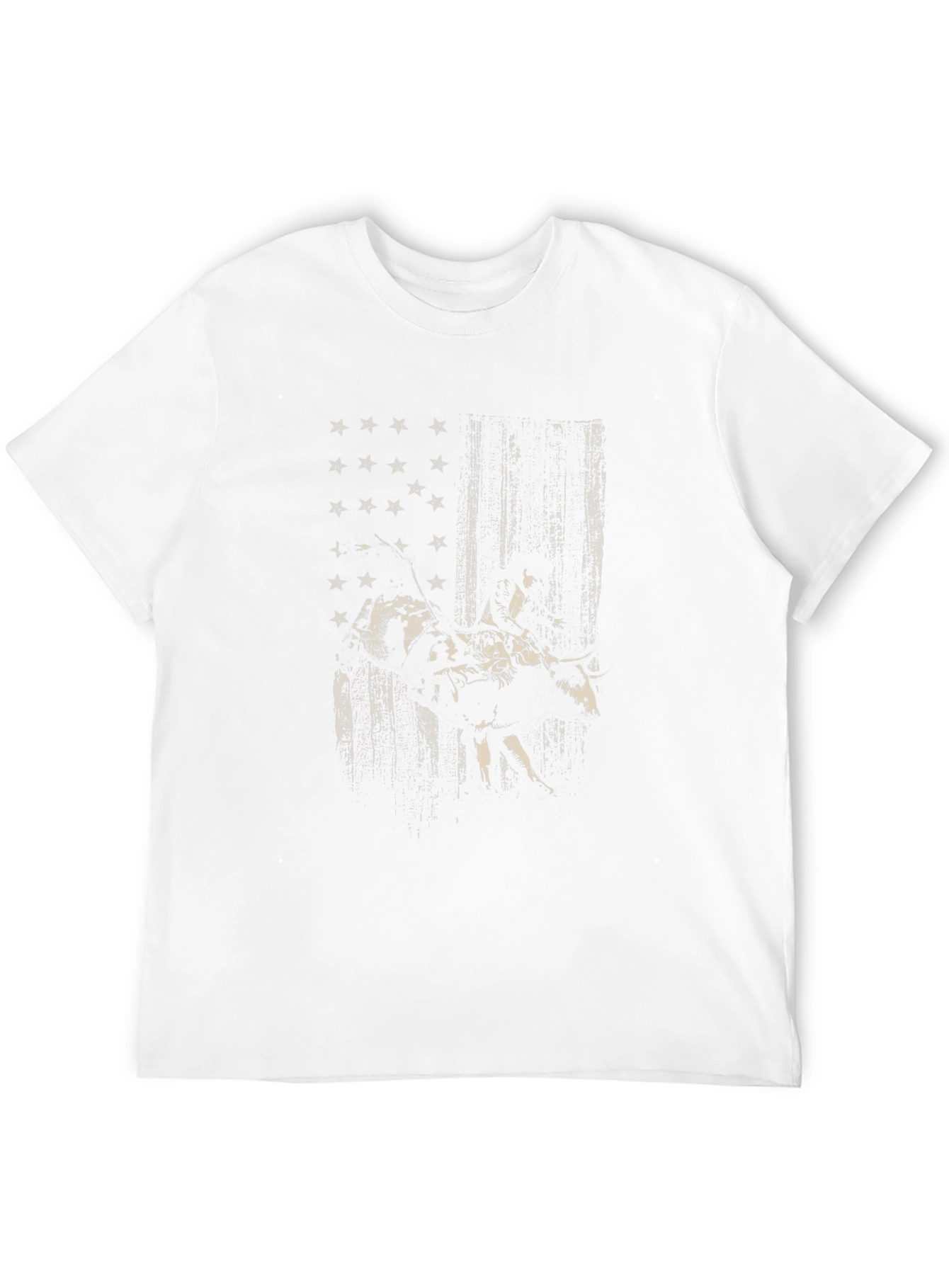 American Flag Bull Rider Graphic Tee