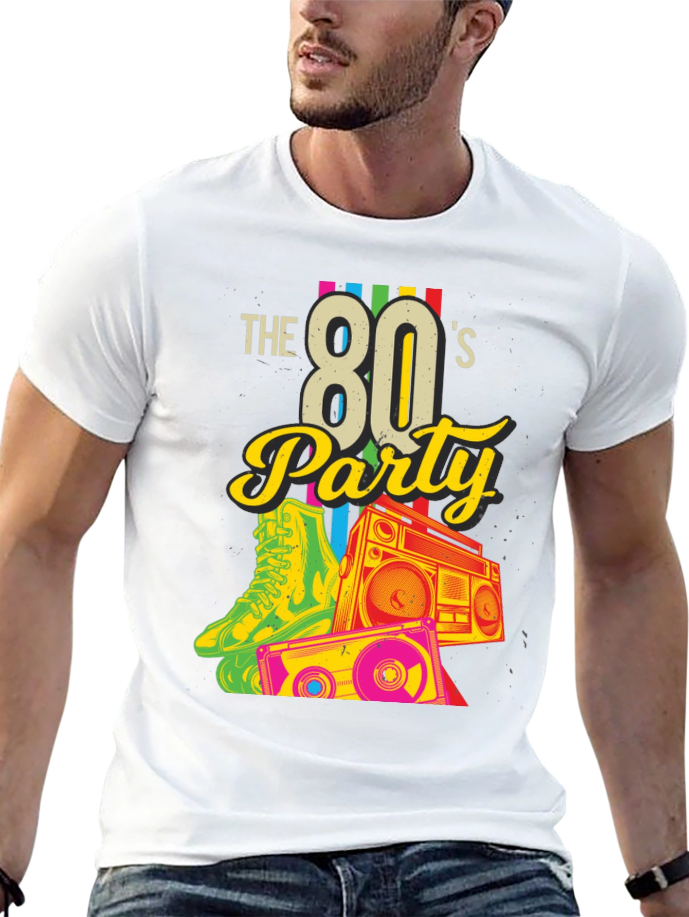 Retro 80s Party Graphic Tee