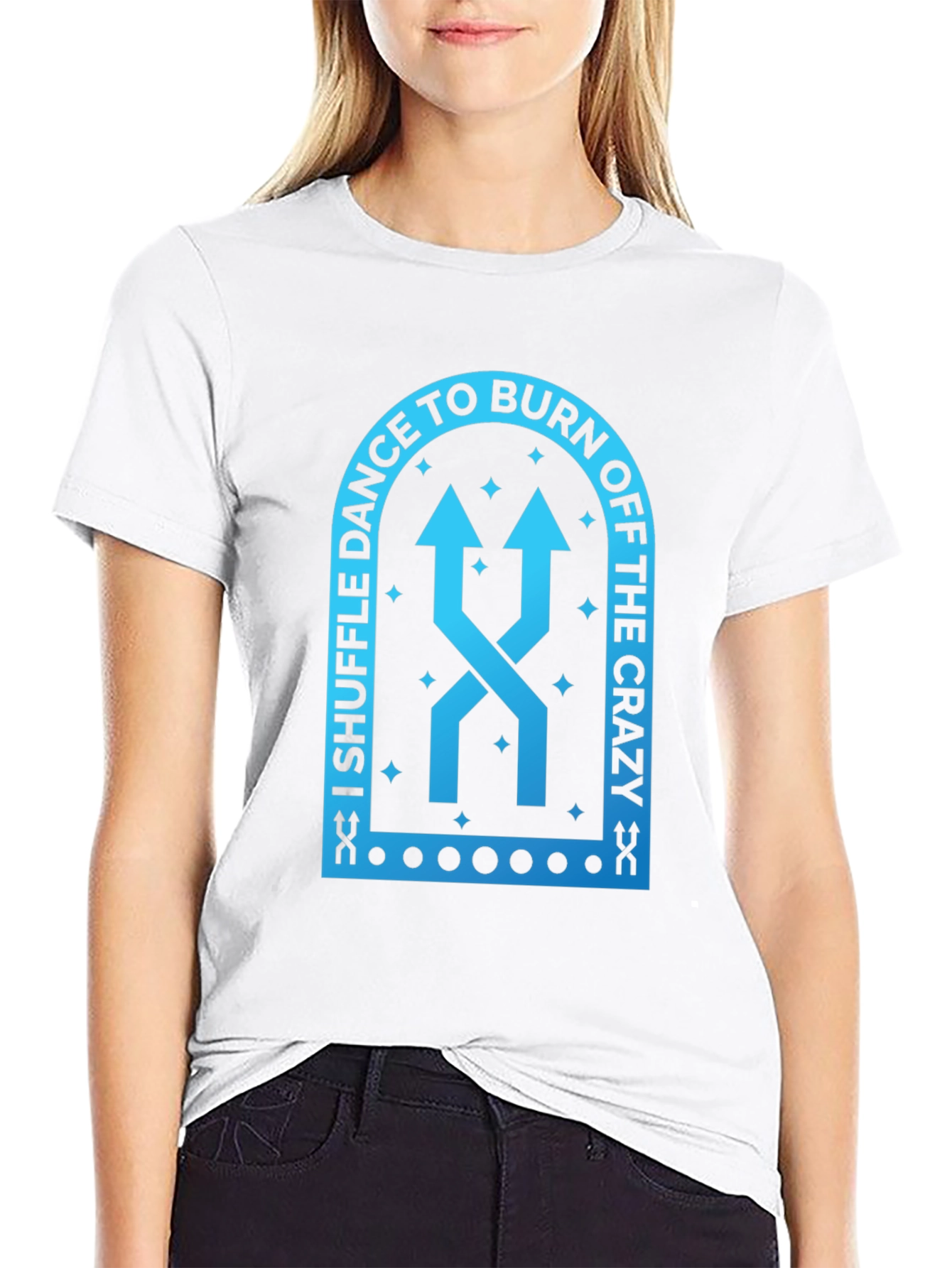 Shuffle Dance Burn Off Crazy Graphic T-Shirt