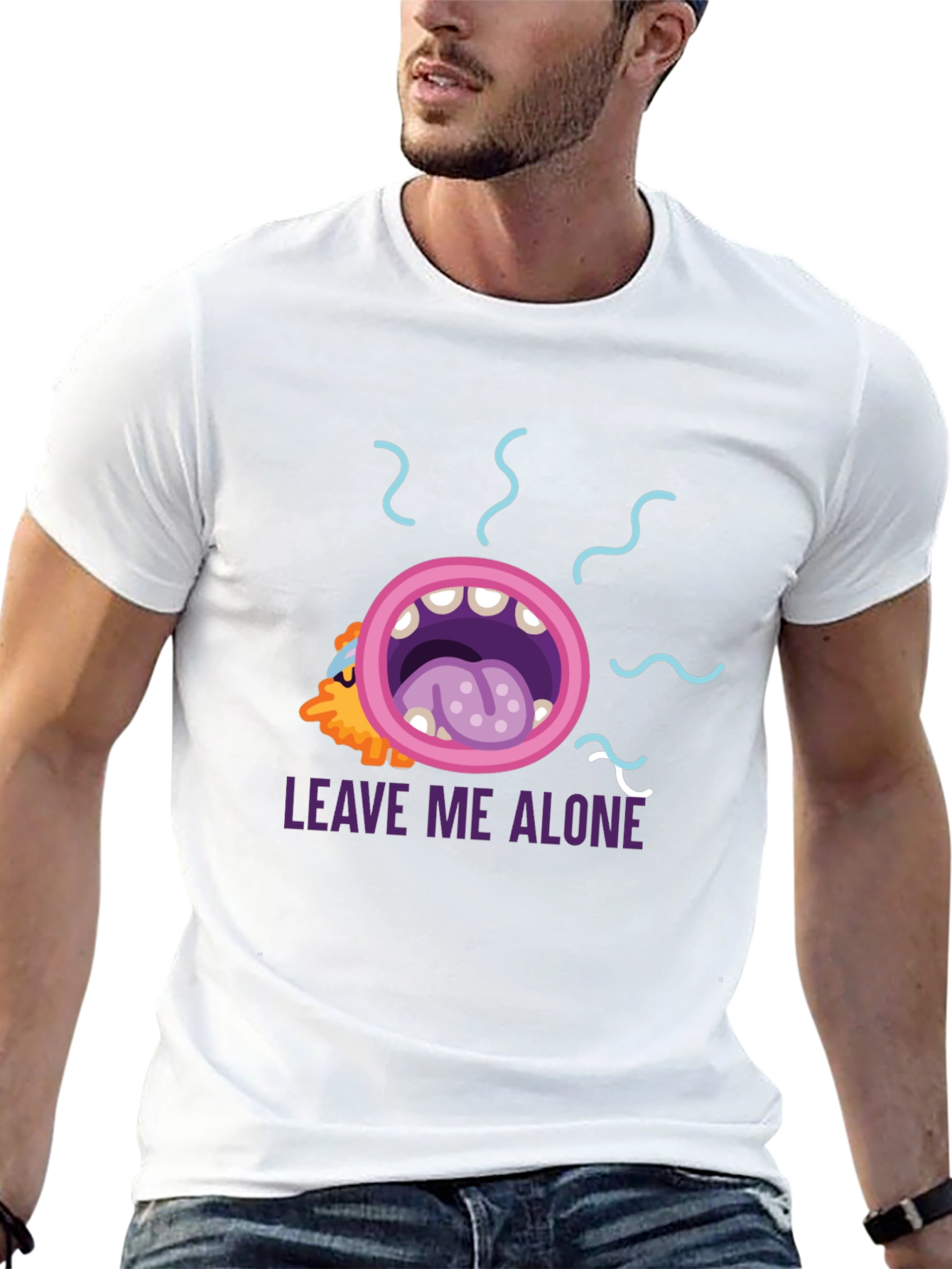 Leave Me Alone Graphic Tee - Black