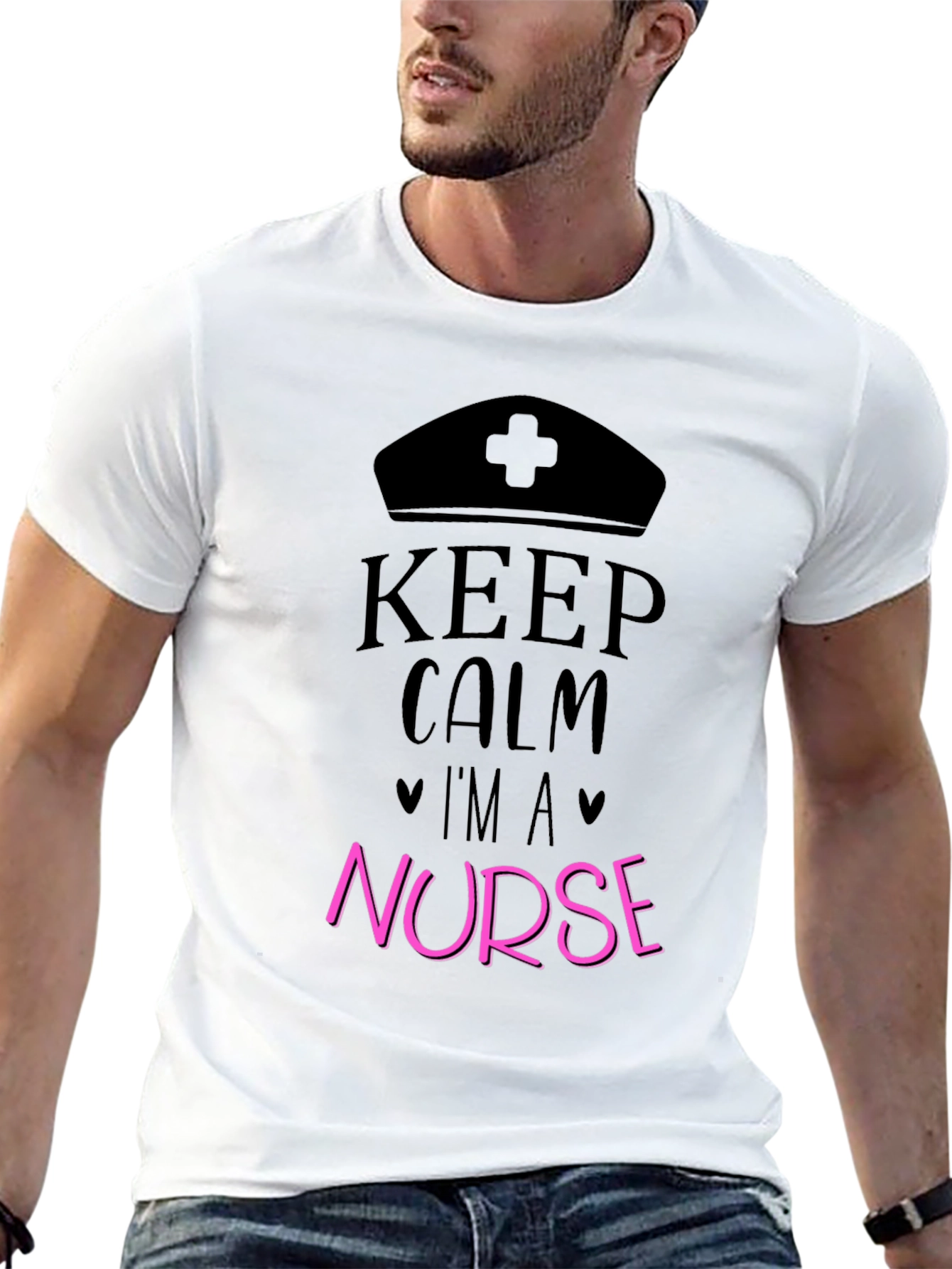 Keep Calm Im a Nurse Graphic T-Shirt