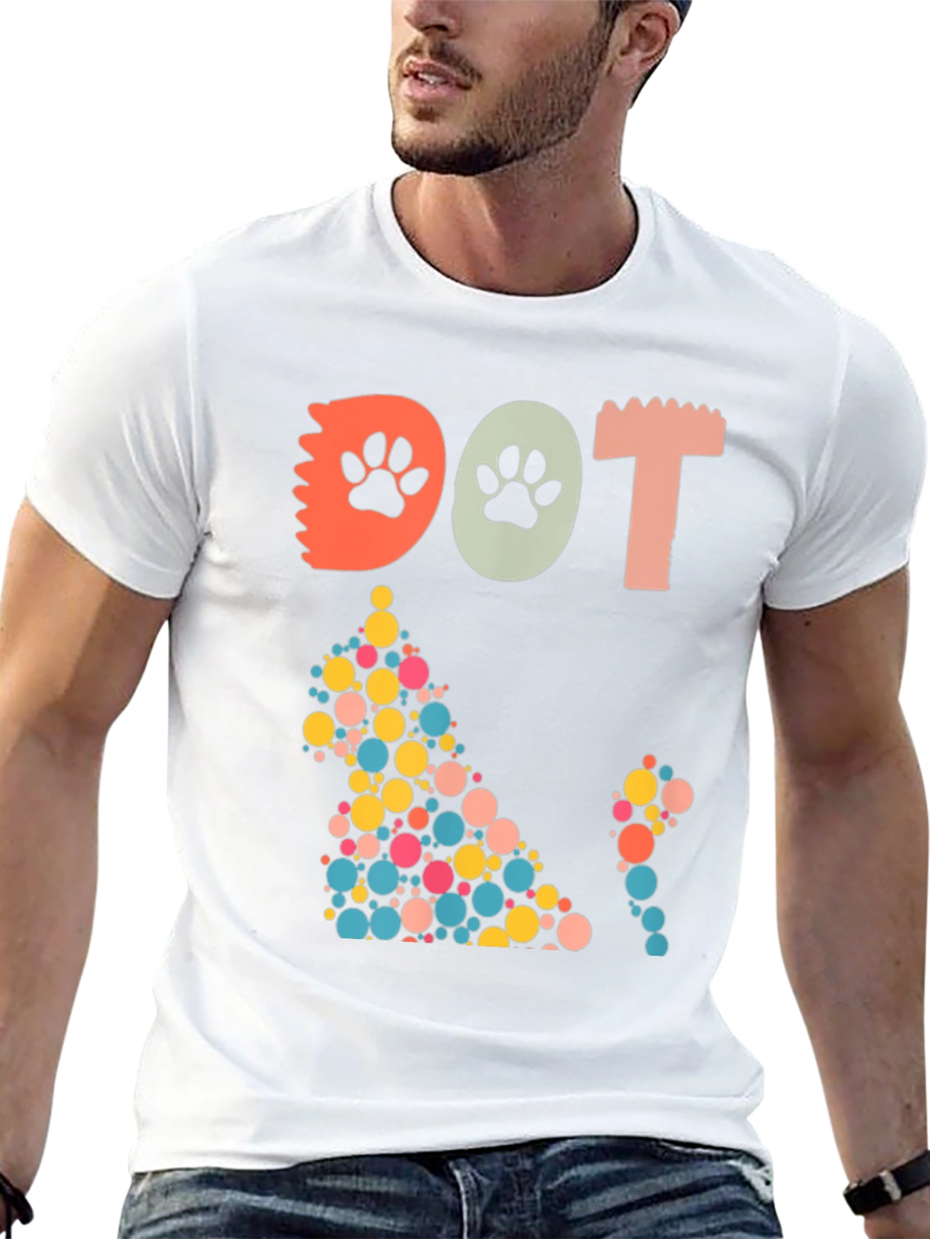 Dot Cat Paw Print Tee