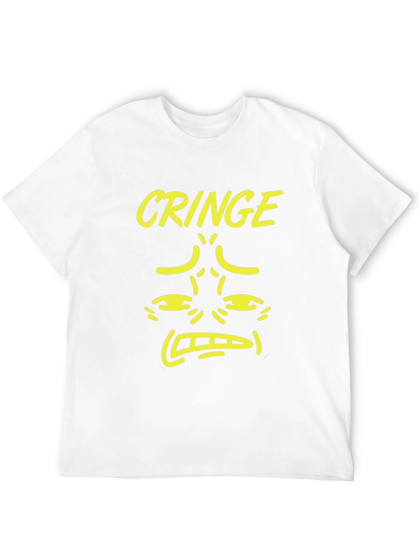 Cringe Graphic Tee - Black Humor Novelty T-Shirt