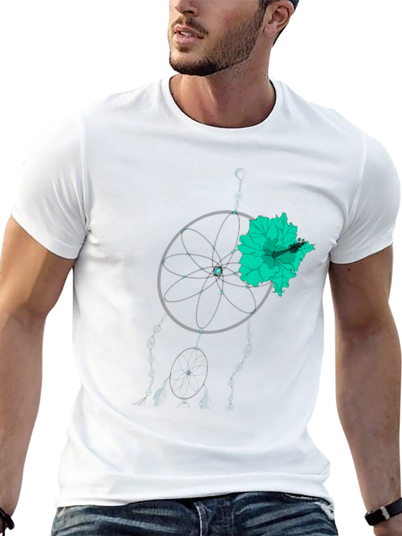 Dream Catcher Flower Graphic Tee