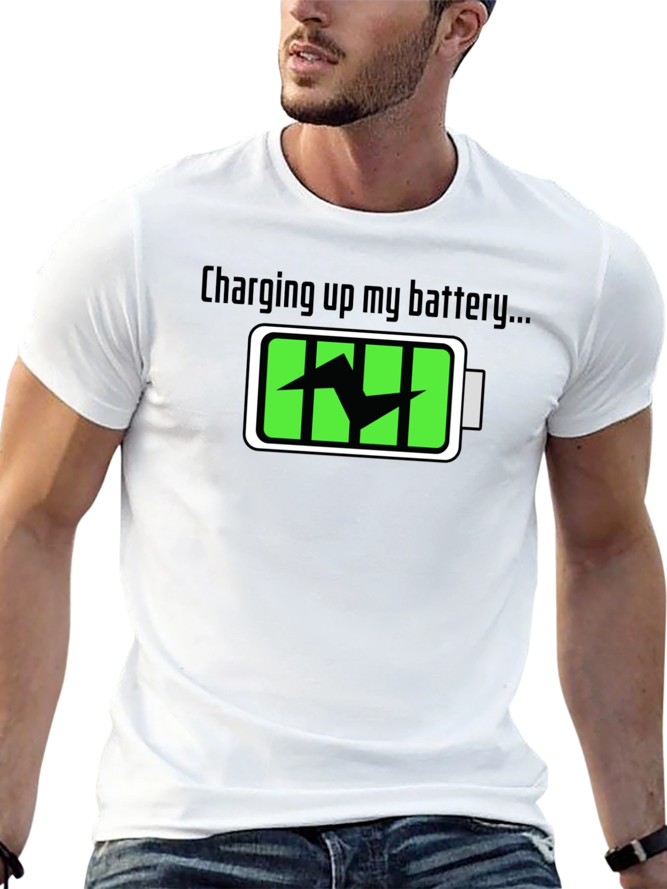 Charging Up My Battery Graphic T-Shirt