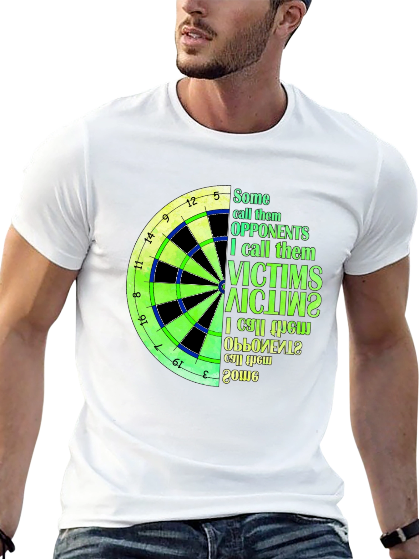 Dartboard Victims T-Shirt - Unique Dart Player Tee