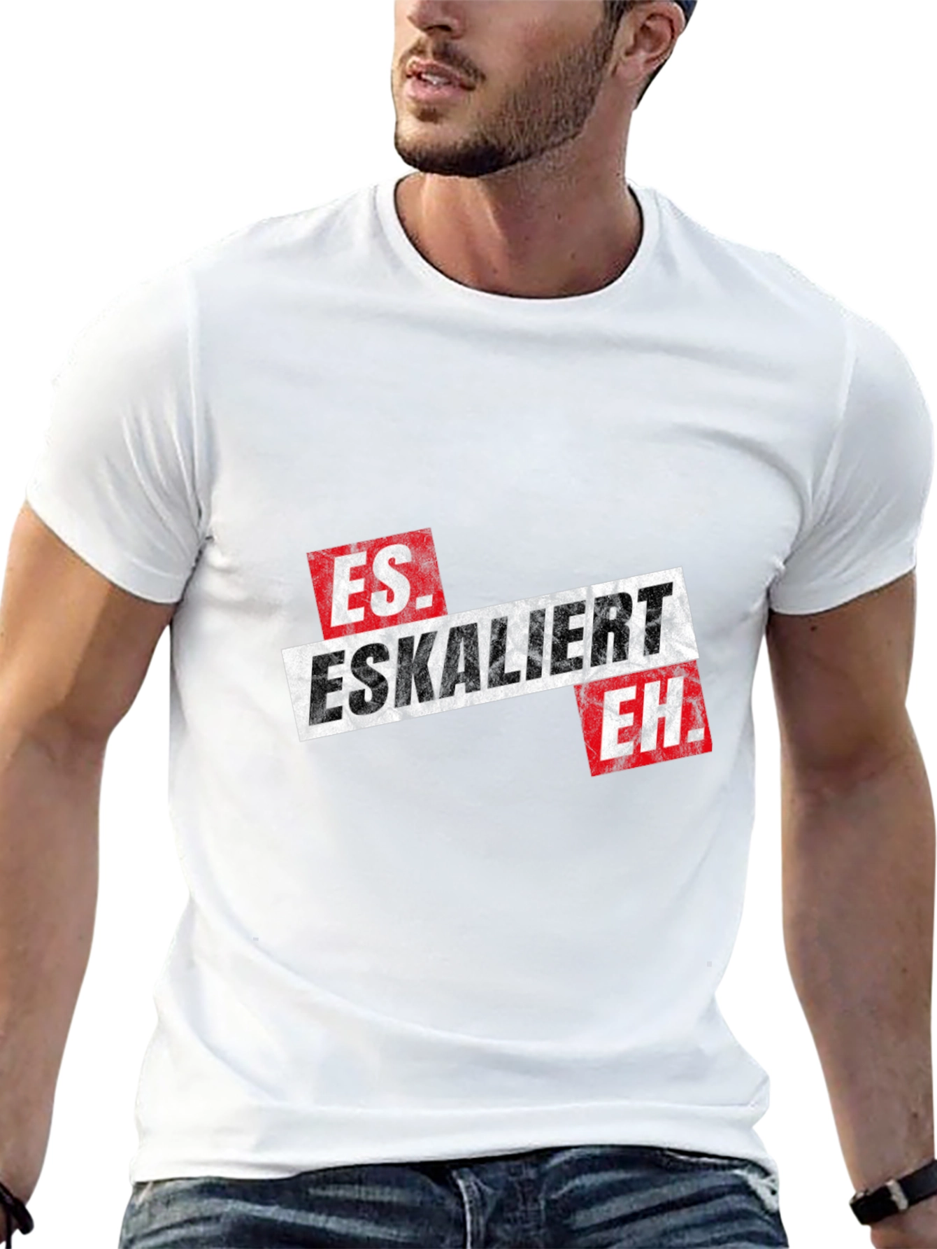 Es Eskaliert Eh Black Graphic Tee