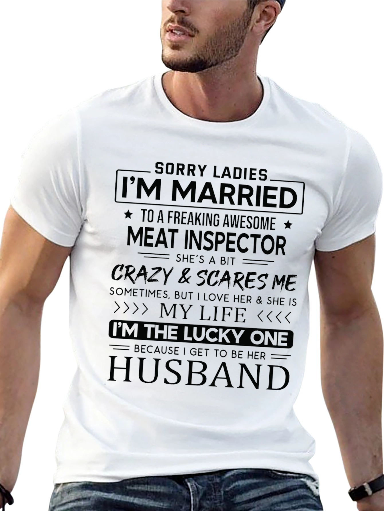 Funny Married to a Meat Inspector T-Shirt