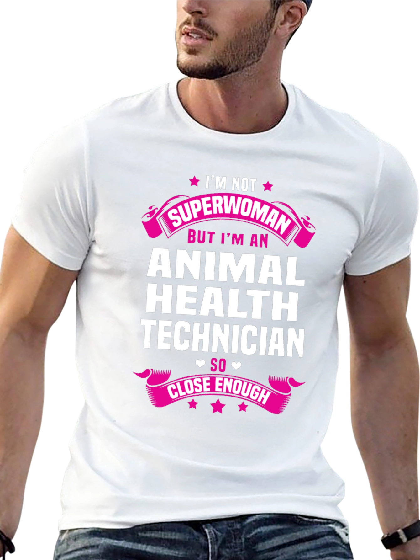 Animal Health Technician Superwoman T-Shirt