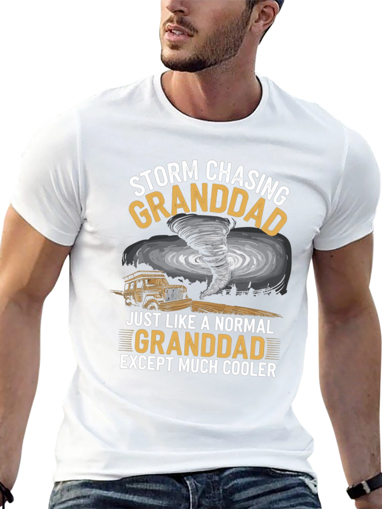 Storm Chasing Granddad Graphic T-Shirt