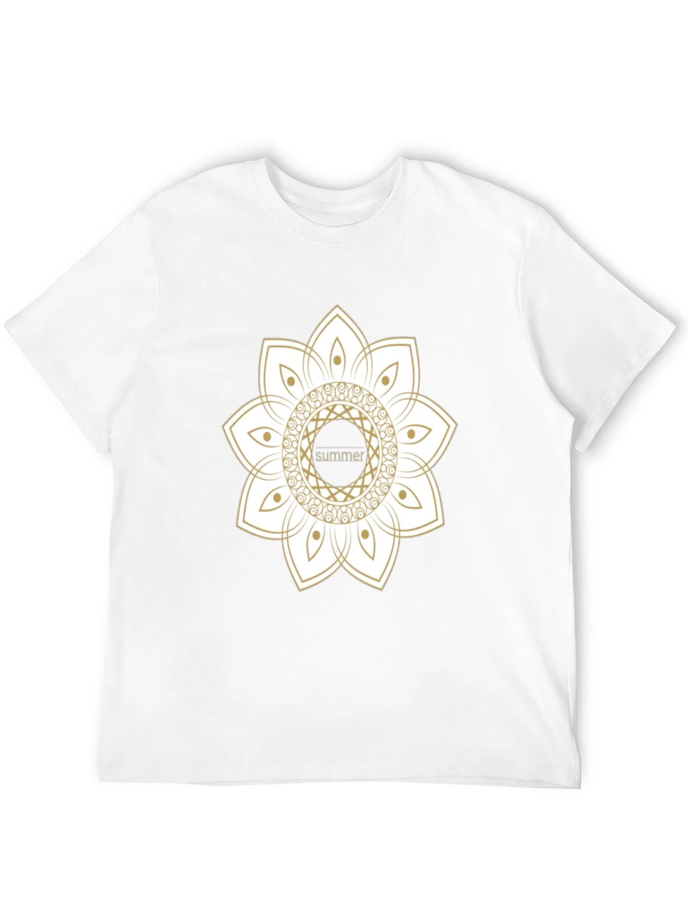 Summer Mandala Black Graphic Tee