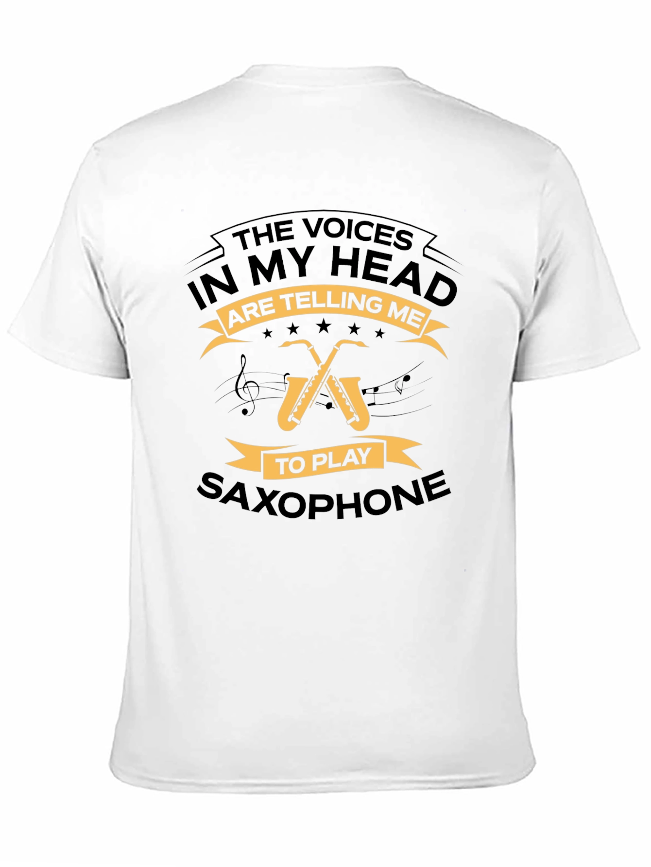 Saxophone T-Shirt - The Voices In My Head