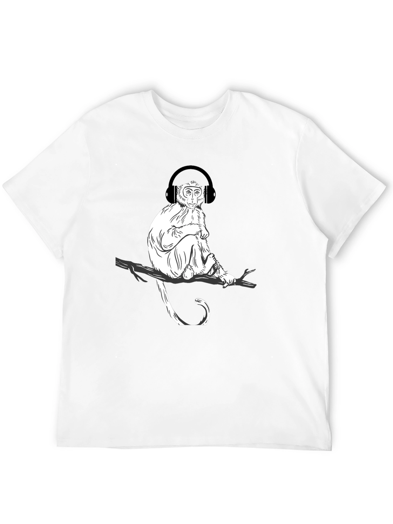 Monkey Music Graphic T-Shirt - Cool Casual Tee