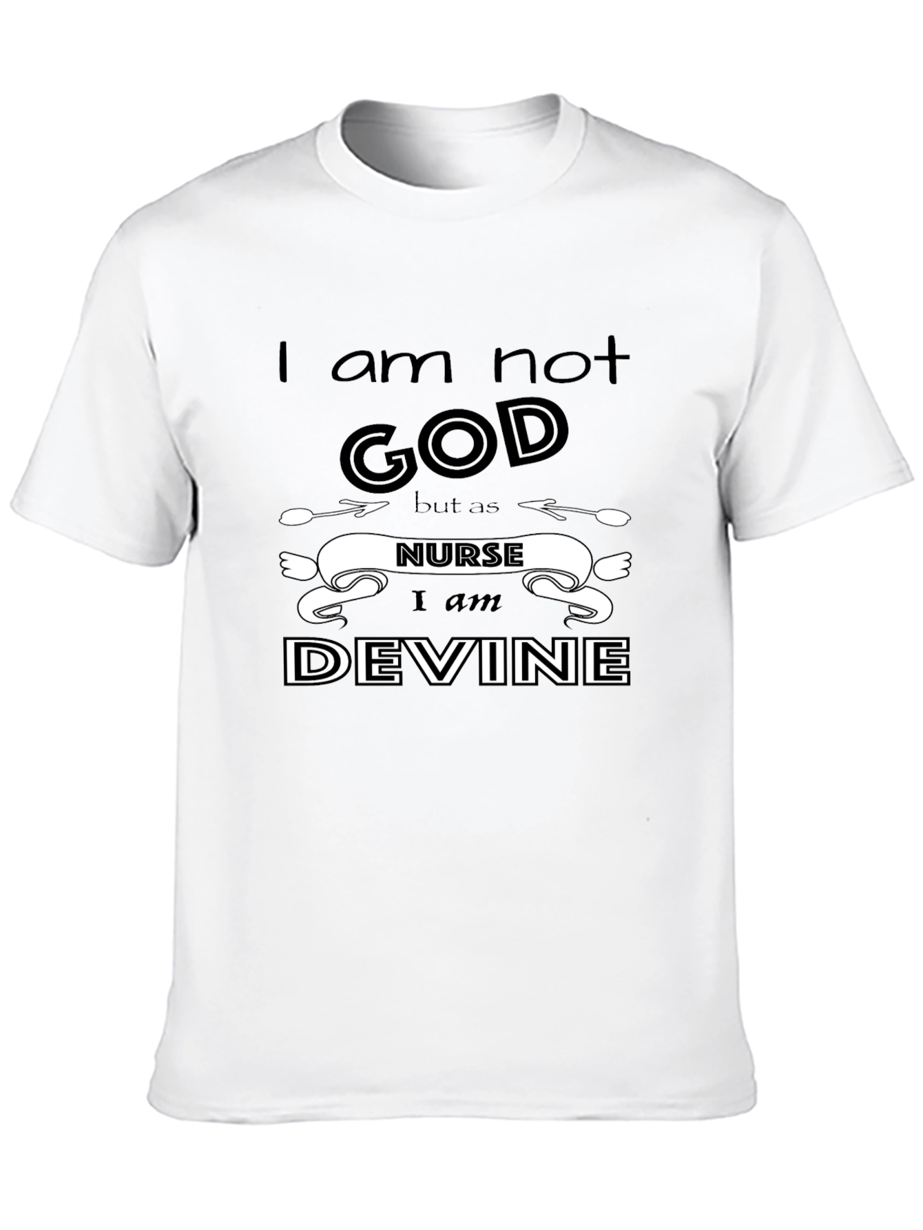 Nurse Devine Graphic T-Shirt - Black