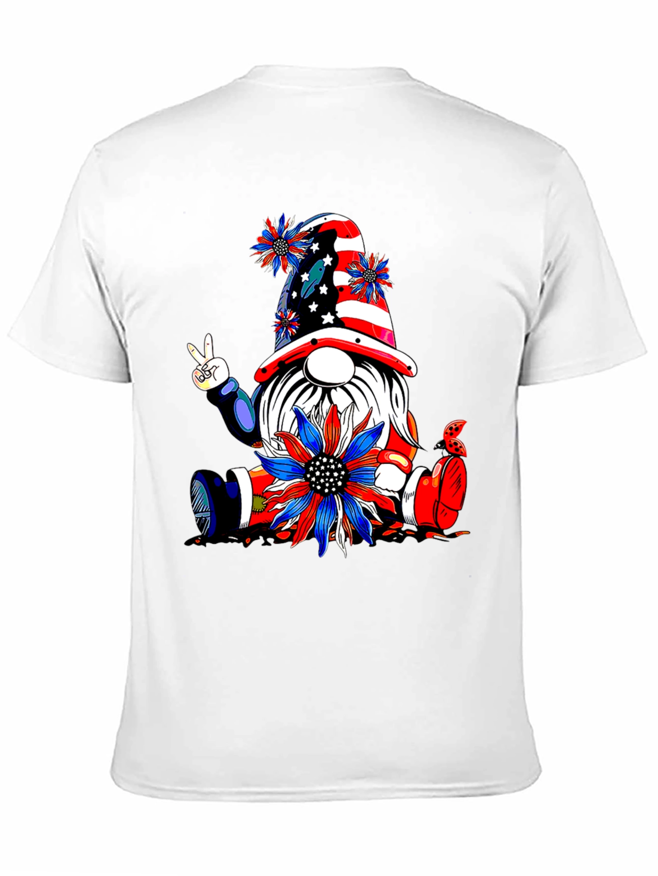 Patriotic Gnome Graphic Tee - USA Pride