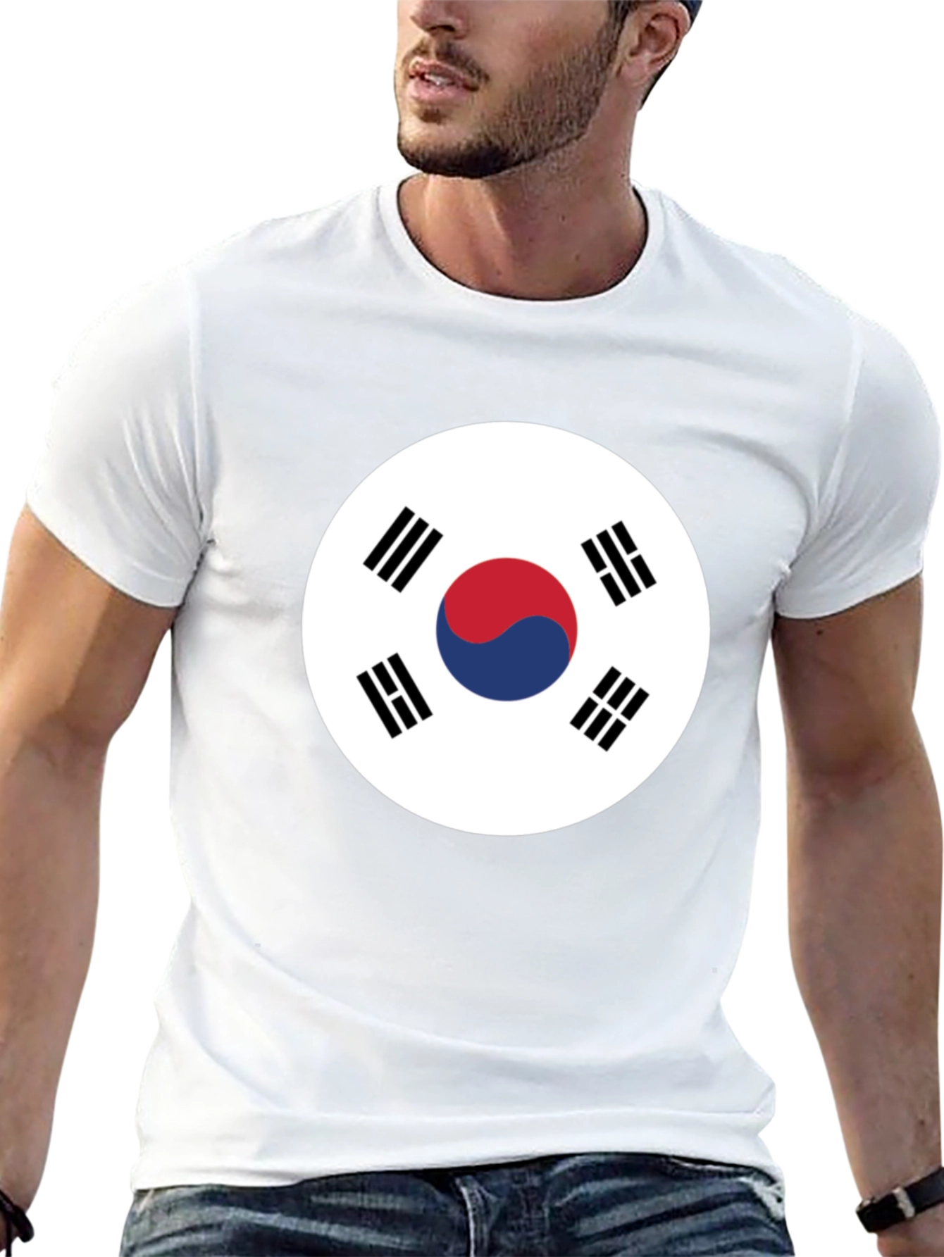 South Korea Flag Graphic T-Shirt