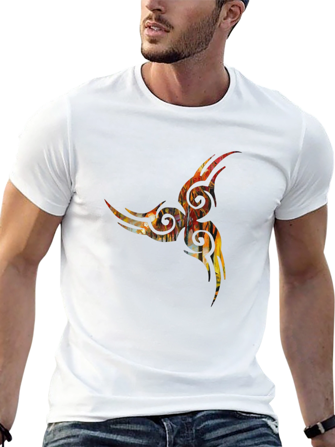 Tribal Art Black T-Shirt