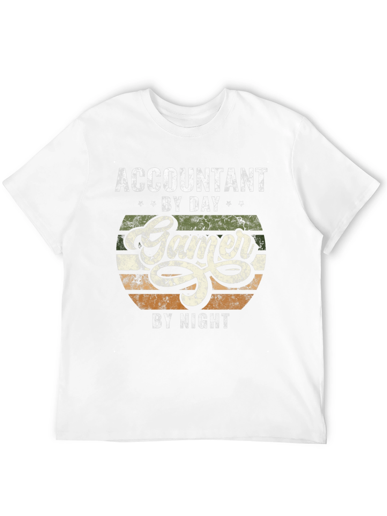 Accountant by Day Gamer by Night Graphic T-Shirt