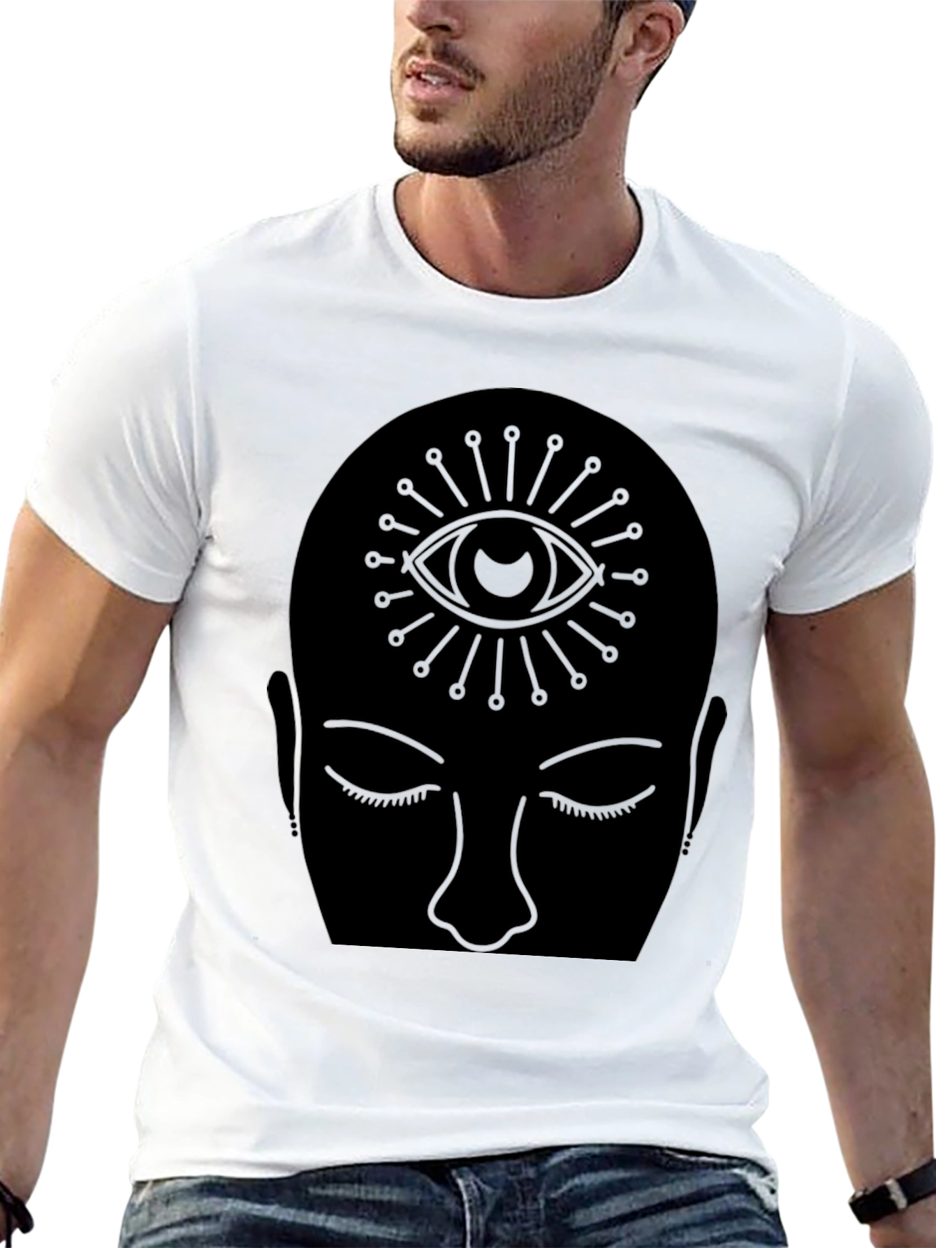 Third Eye Meditation Graphic Tee - Black