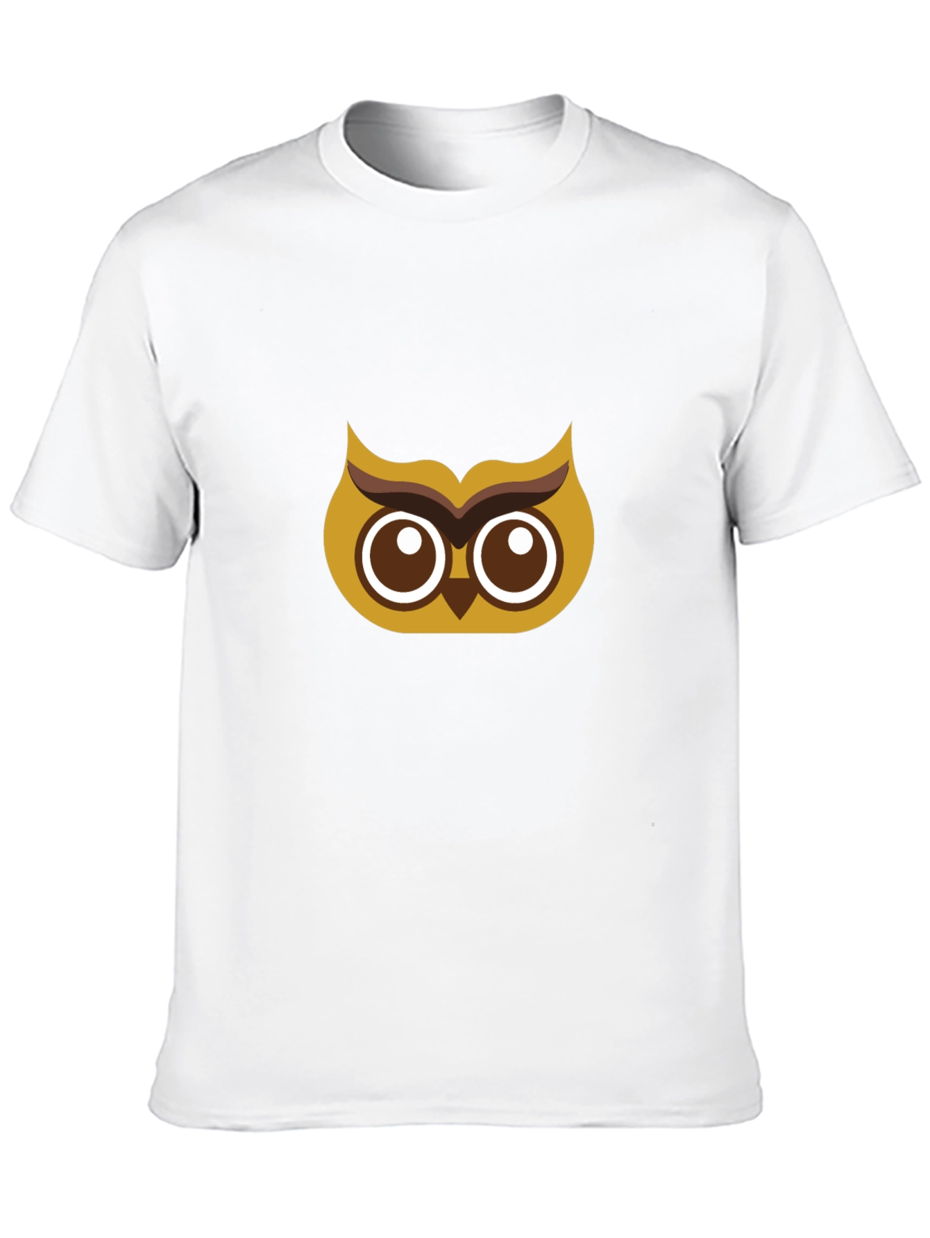 Owl Graphic Tee - Black Cotton T-Shirt