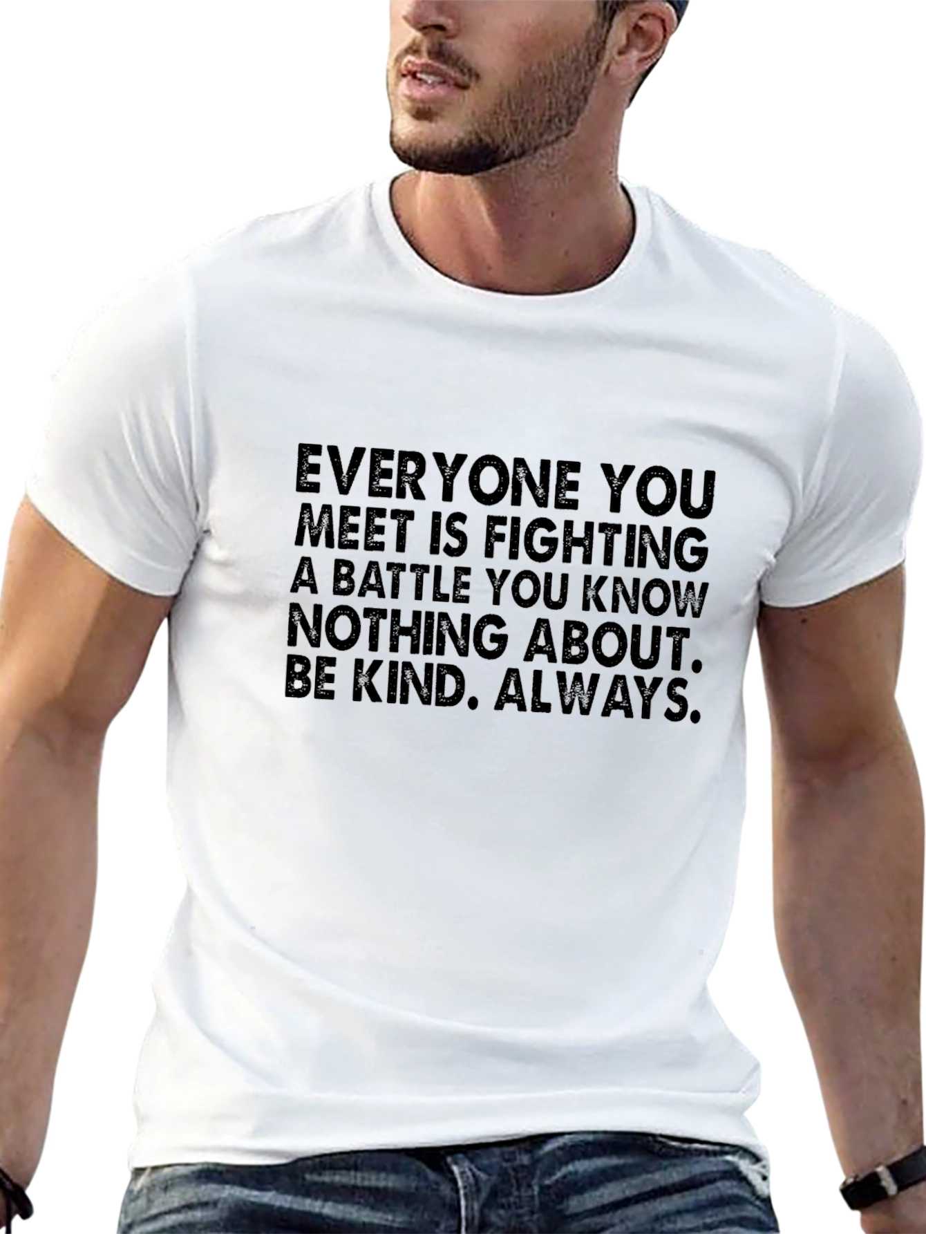 Kindness Message Black T-Shirt