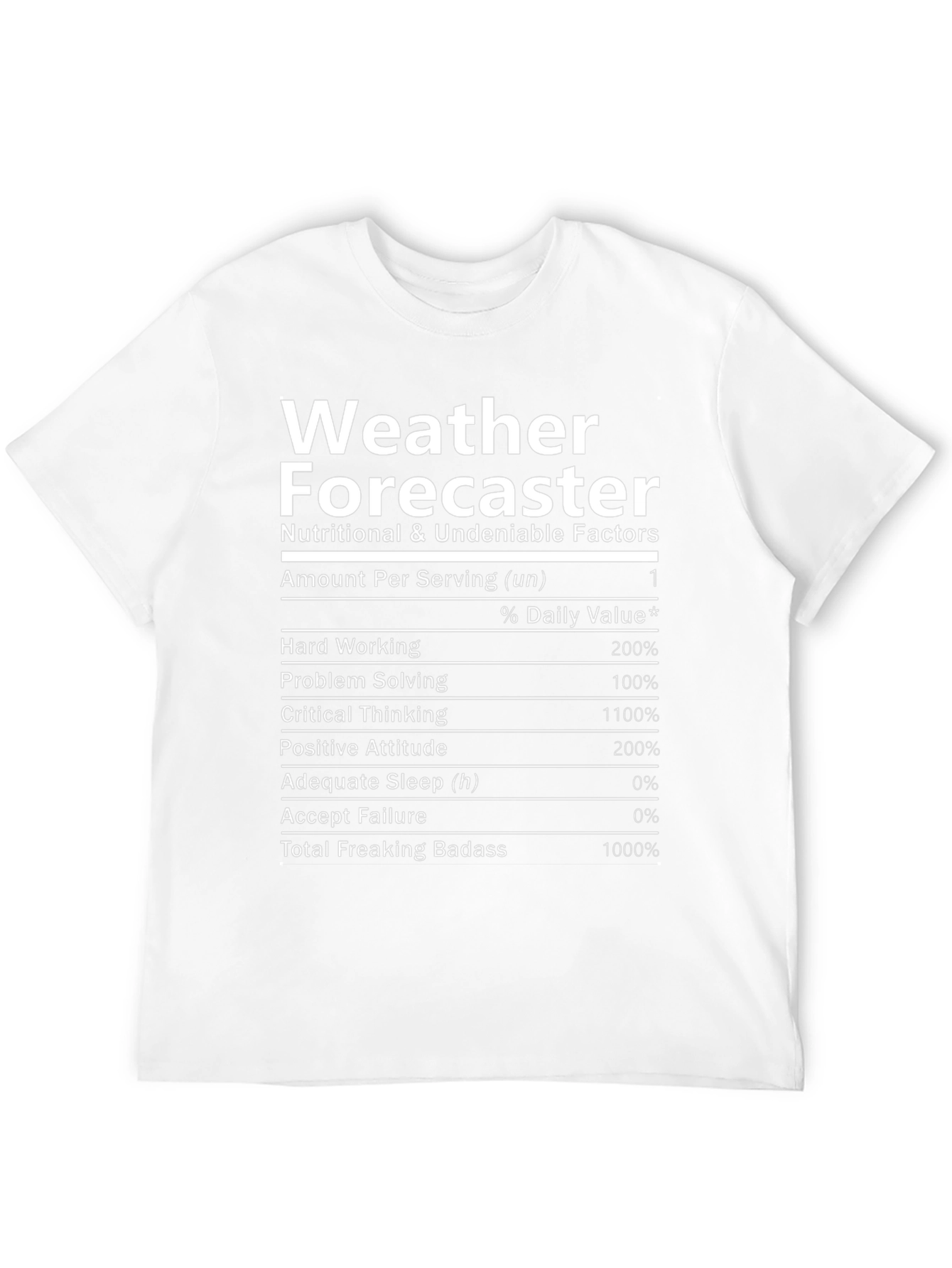 Weather Forecaster Novelty Graphic T-Shirt