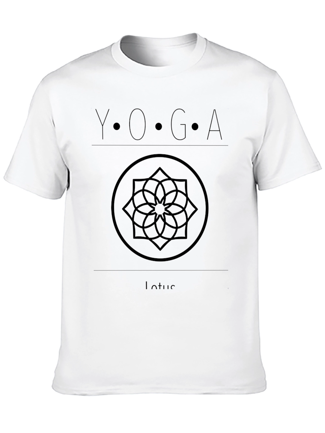 Yoga Lotus Black Graphic Tee