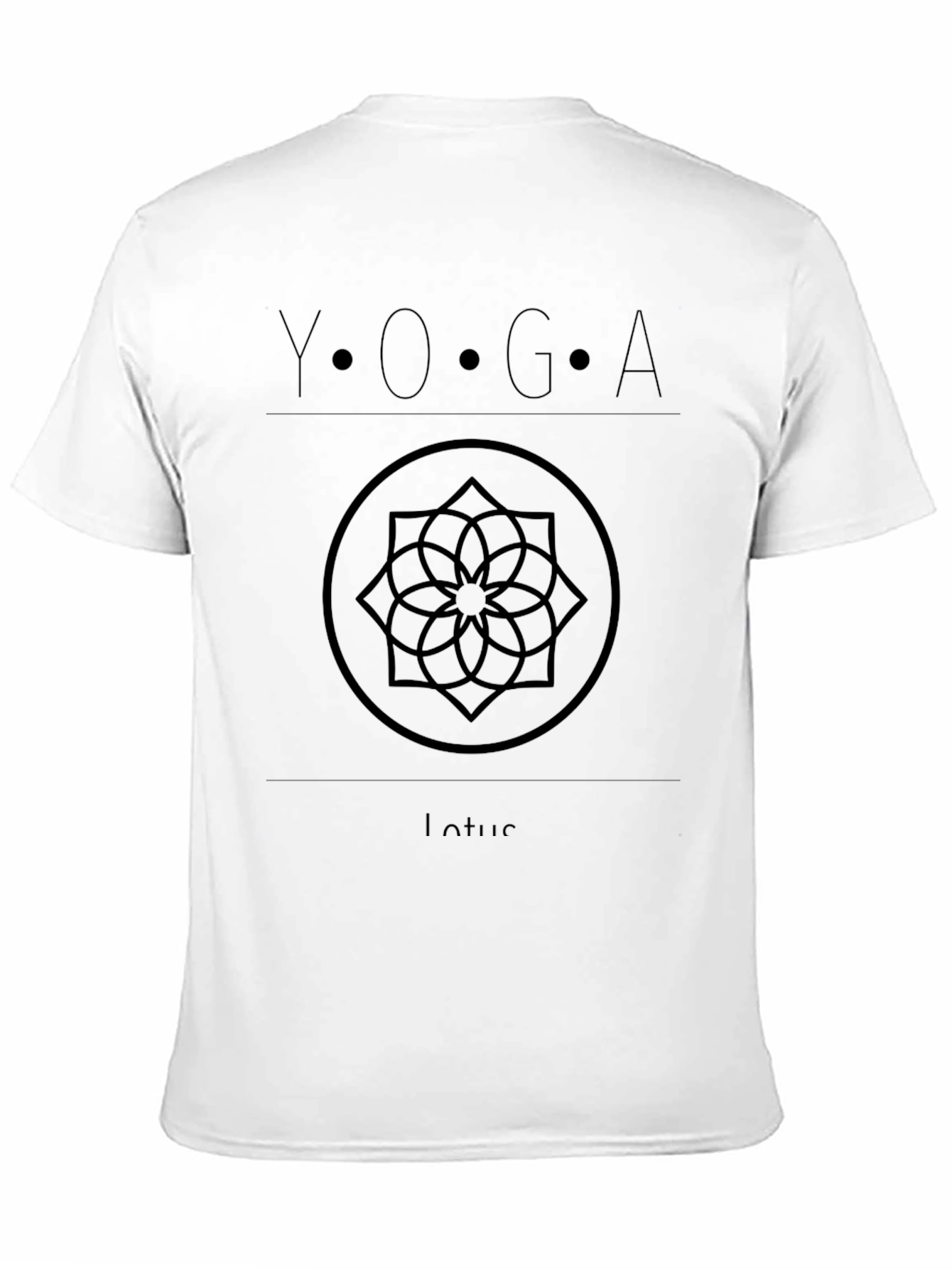 Yoga Lotus Black Graphic Tee