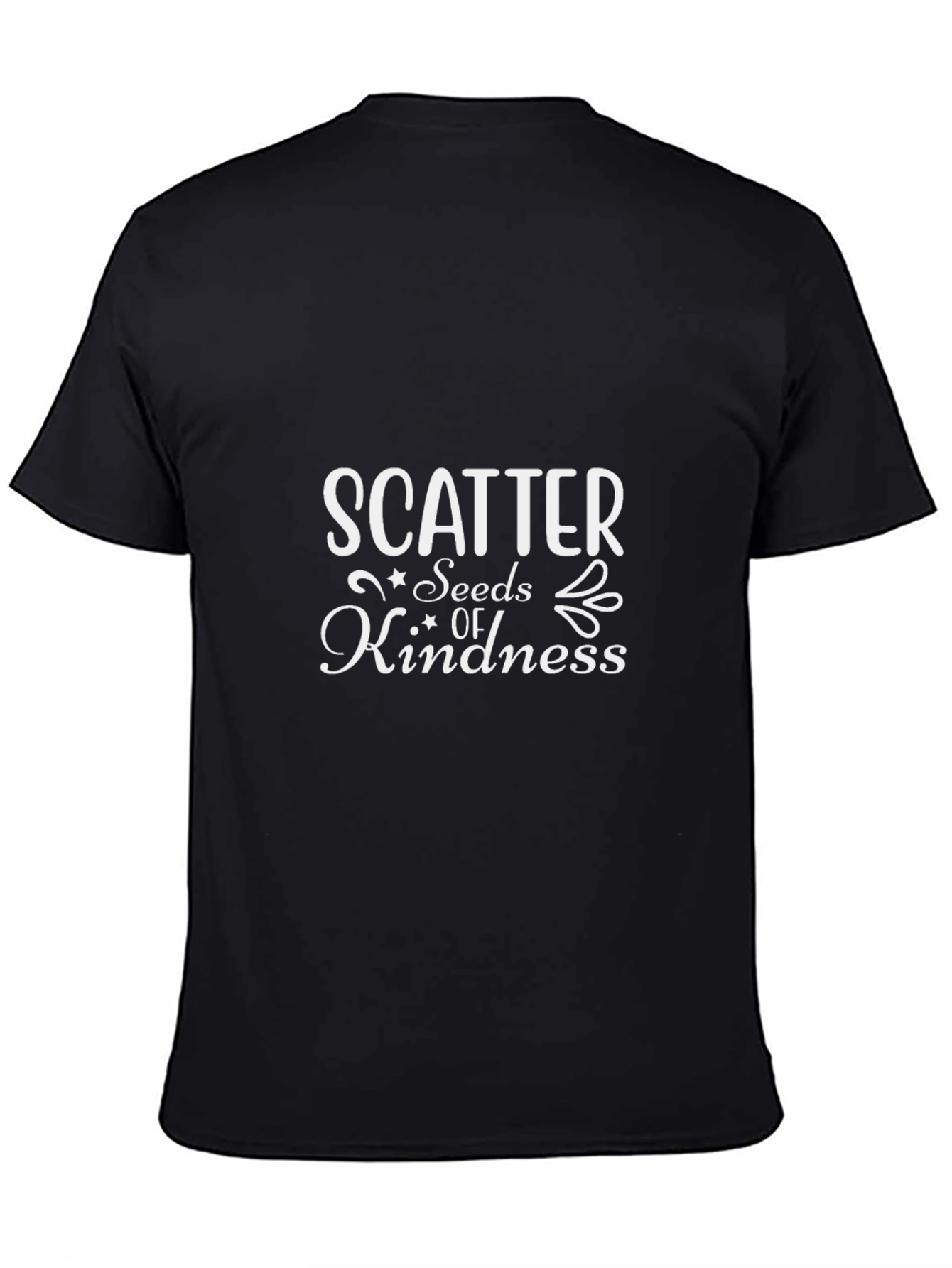 Scatter Seeds of Kindness Black T-Shirt