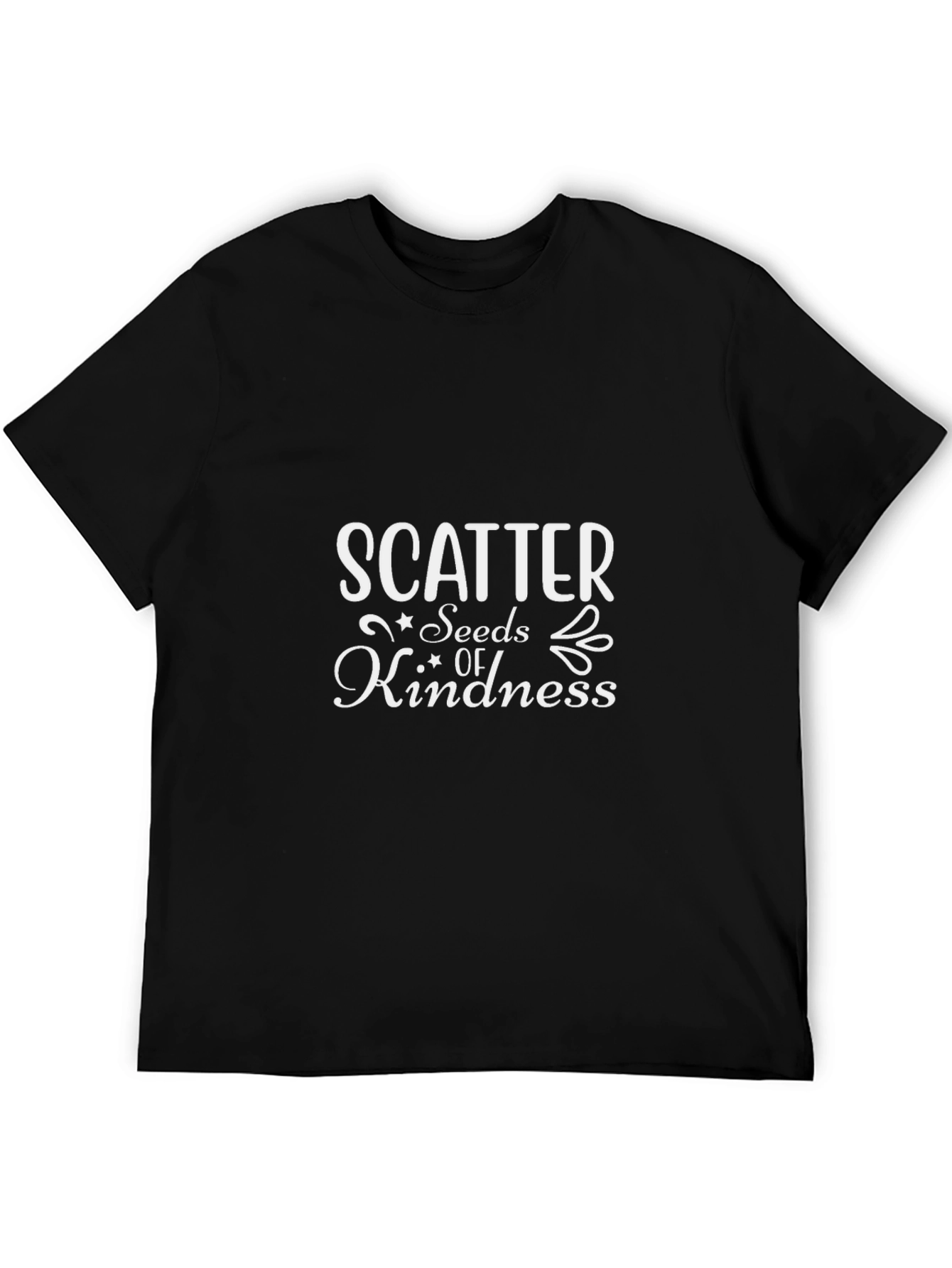 Scatter Seeds of Kindness Black T-Shirt