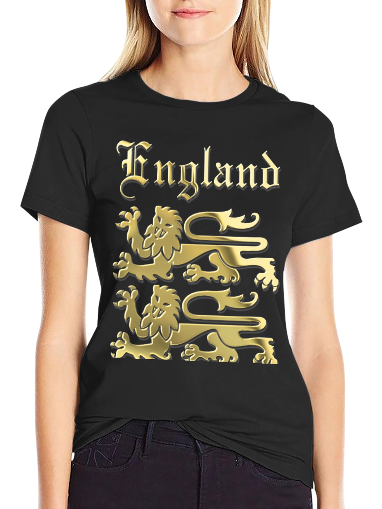 England Lions Black T-Shirt